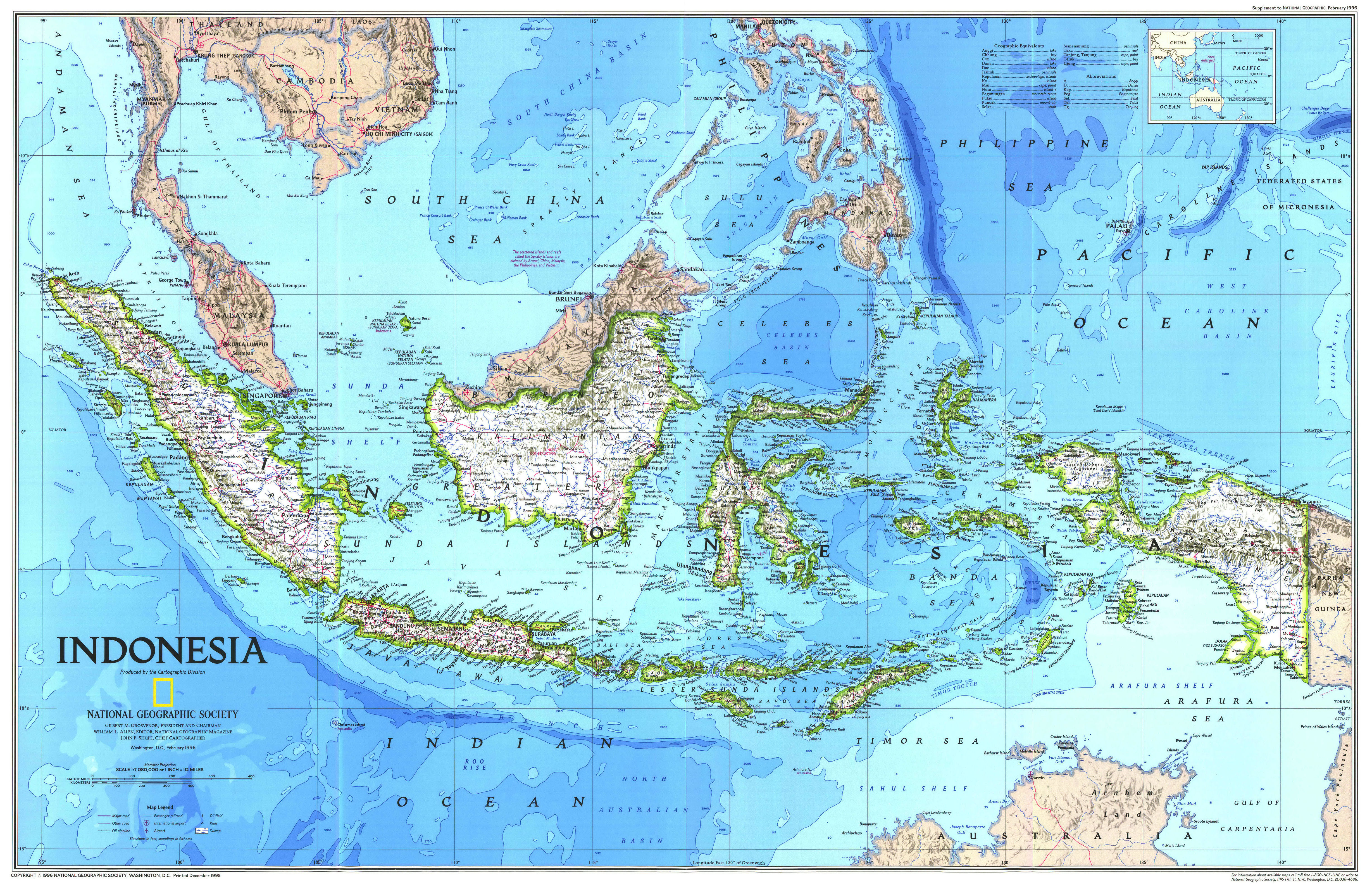 Indonesia, maps - desktop wallpaper