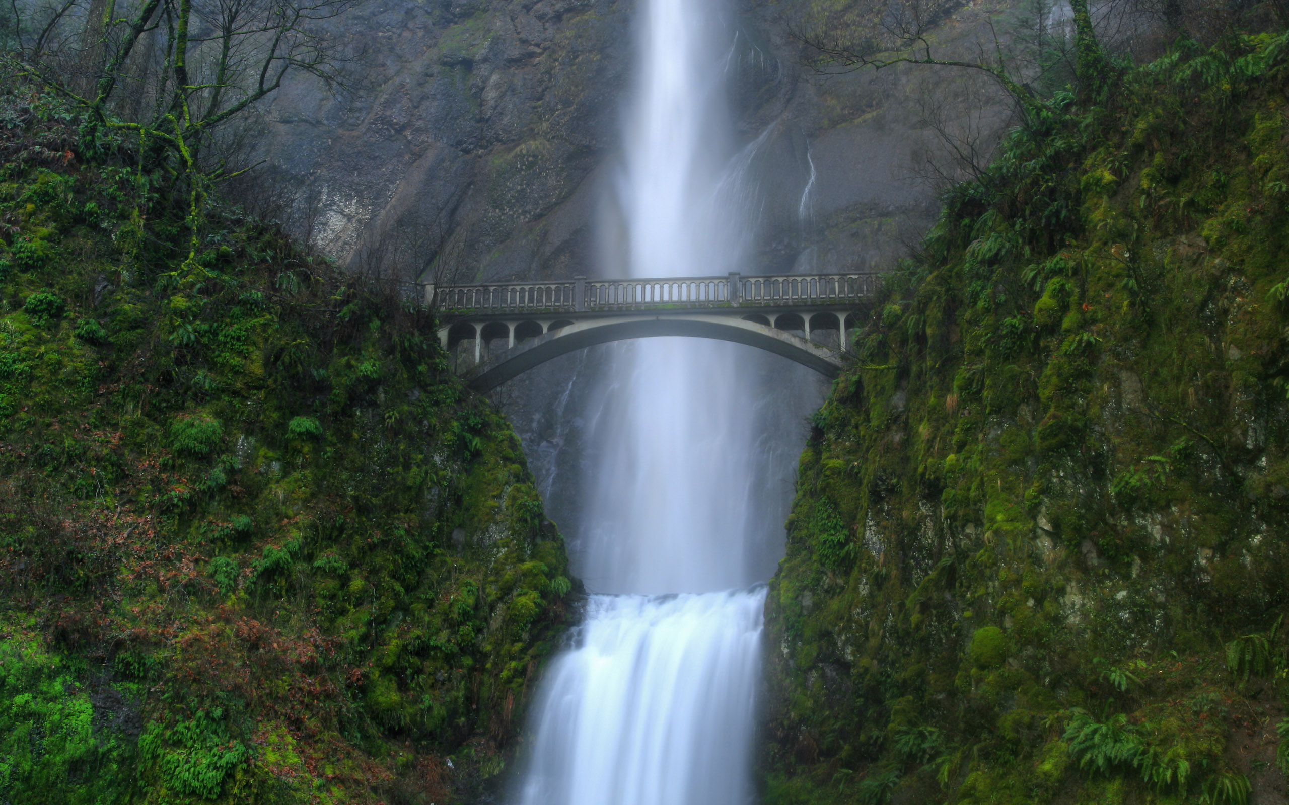 bridges, waterfalls - desktop wallpaper
