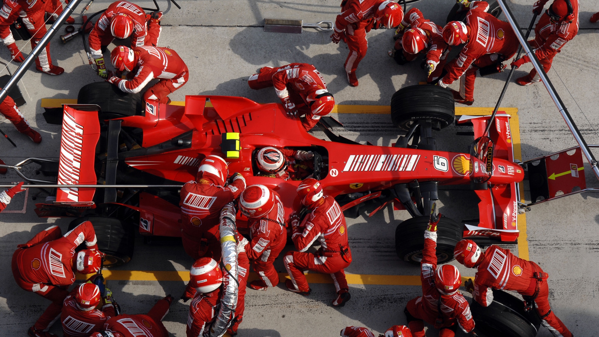 cars, Ferrari, Formula One, pit-crew - desktop wallpaper