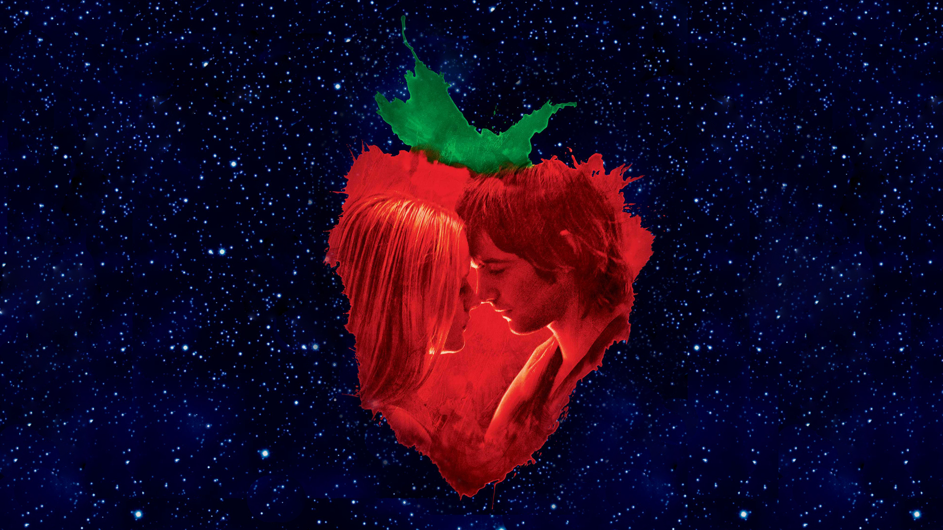 stars, lovers, strawberries, Across the Universe - desktop wallpaper