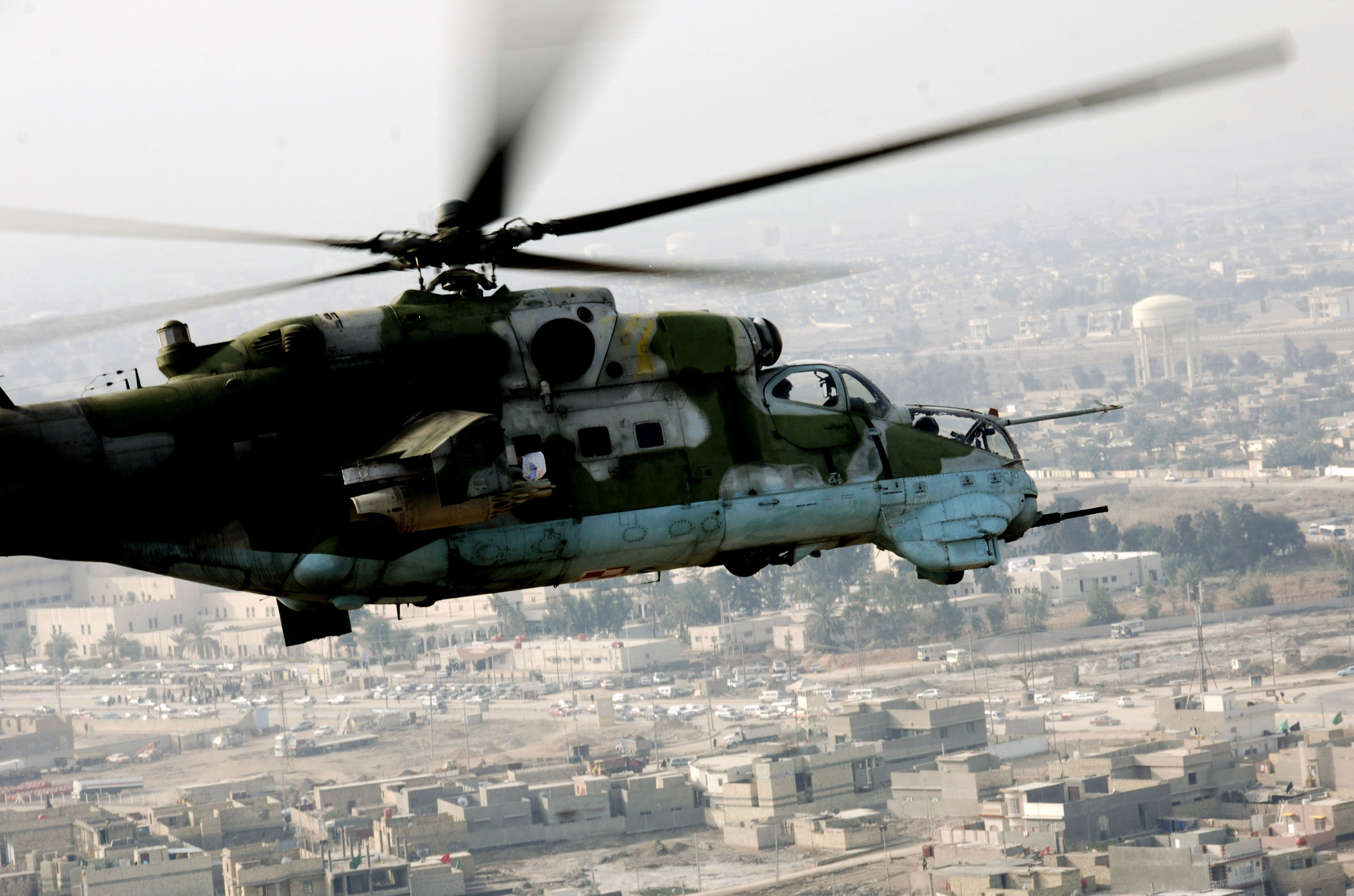 aircraft, military, helicopters, hind, vehicles, Mi-24 - desktop wallpaper