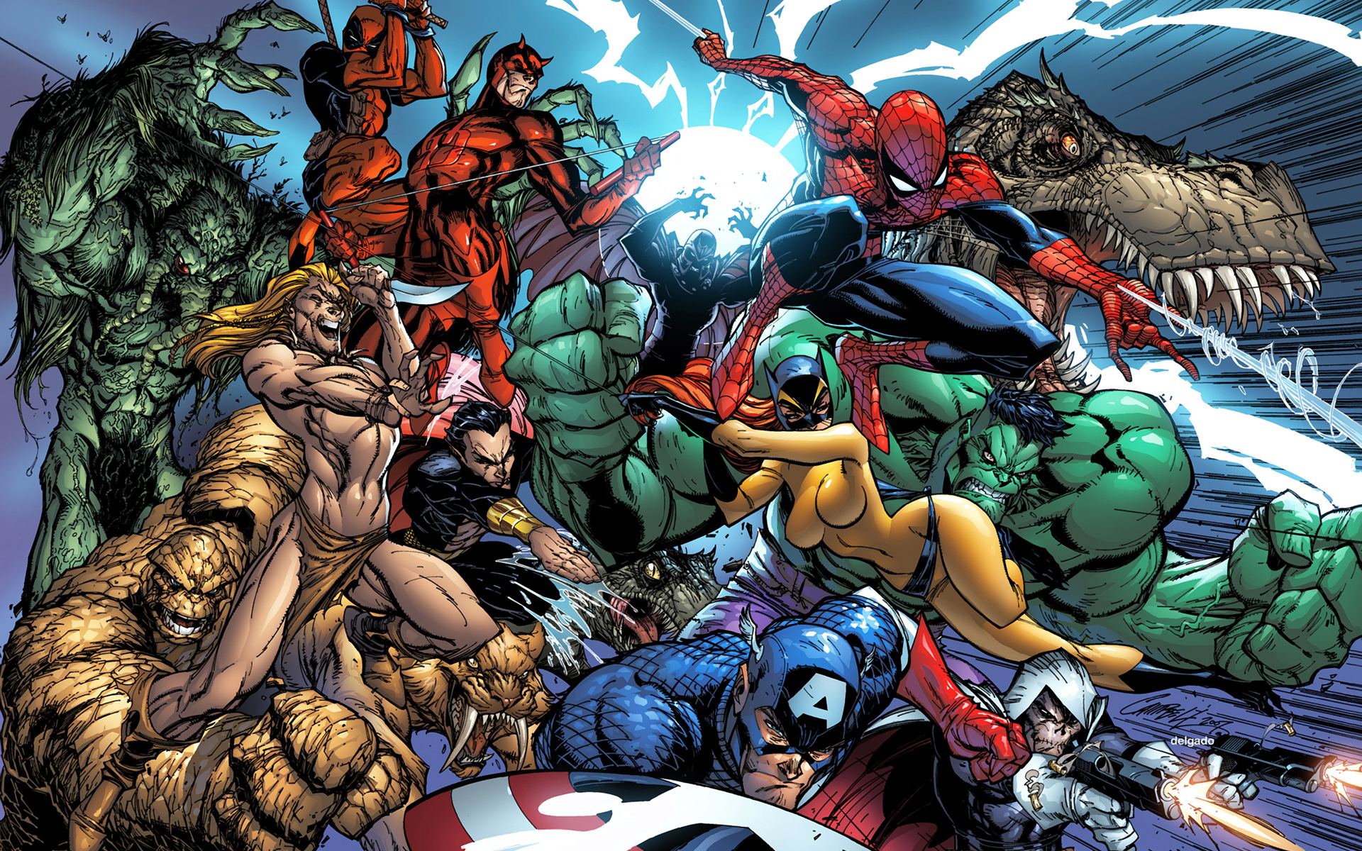 Marvel Comics, J. Scott Campbell - desktop wallpaper