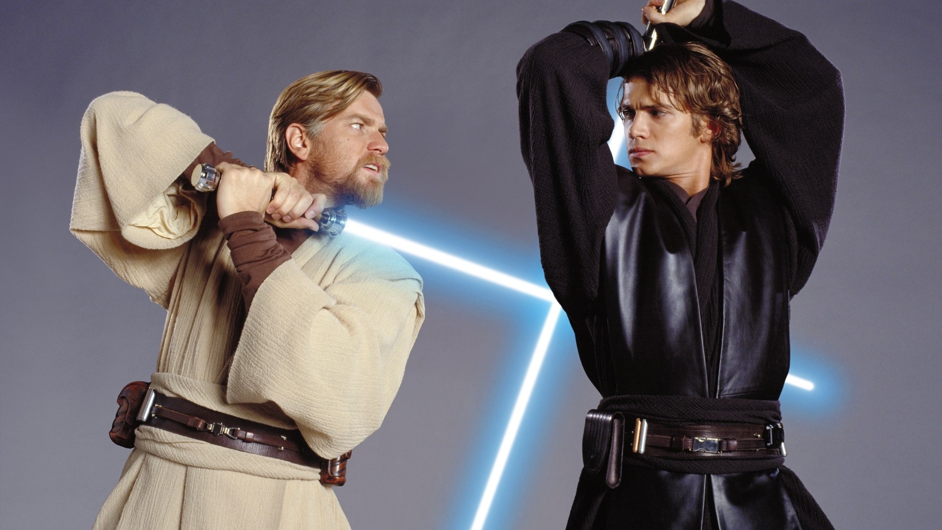 Star Wars, Ewan Mcgregor, Anakin Skywalker, Hayden Christensen, Obi-Wan Kenobi - desktop wallpaper