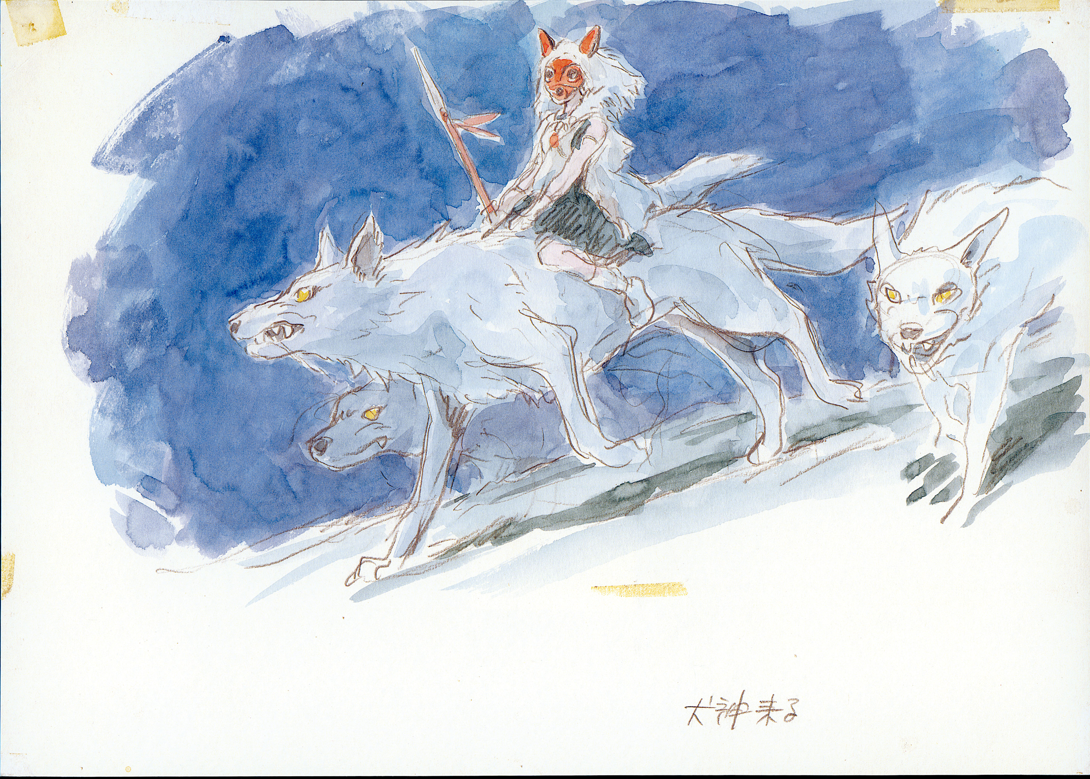 Princess Mononoke, wolves, San (Princess Mononoke) - desktop wallpaper
