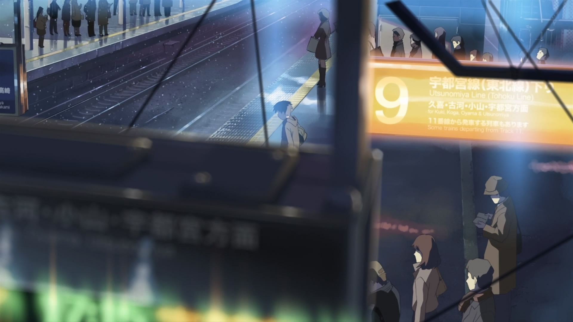 Makoto Shinkai, train stations, 5 Centimeters Per Second, railway - desktop wallpaper