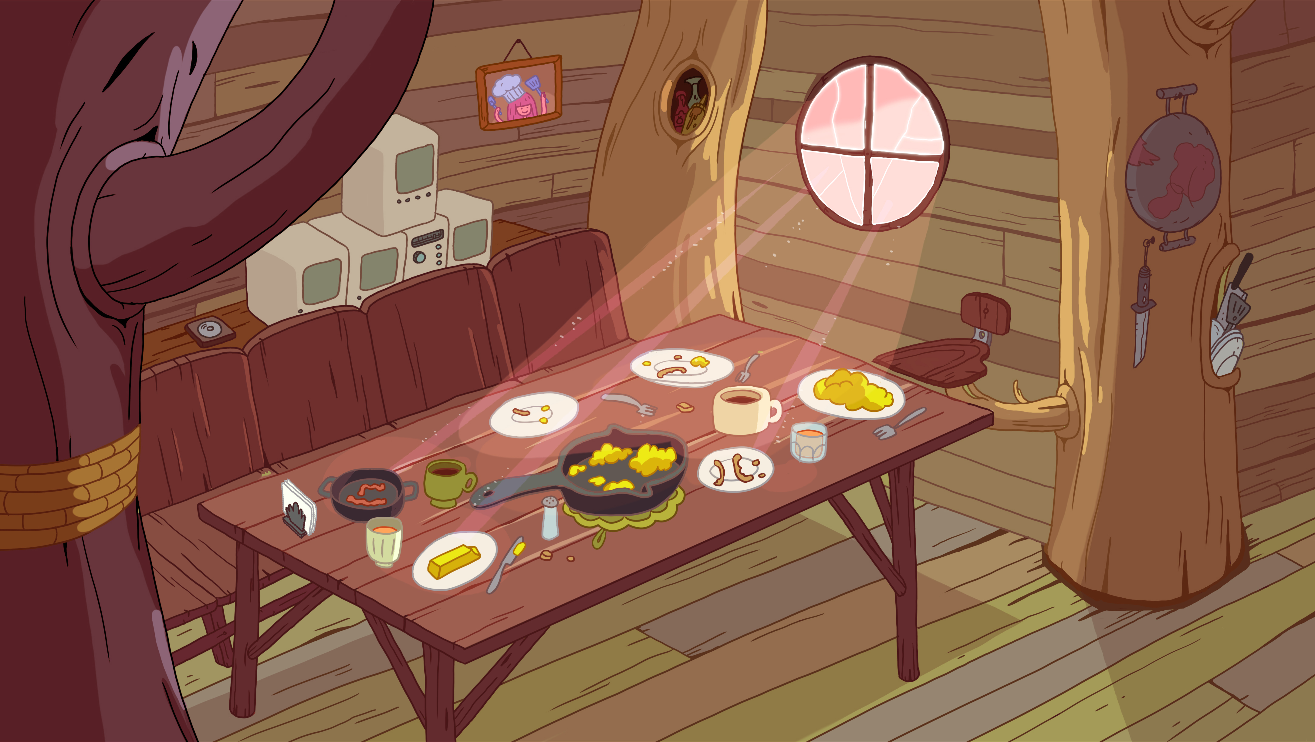 Adventure Time, breakfast, Princess Bubblegum - desktop wallpaper