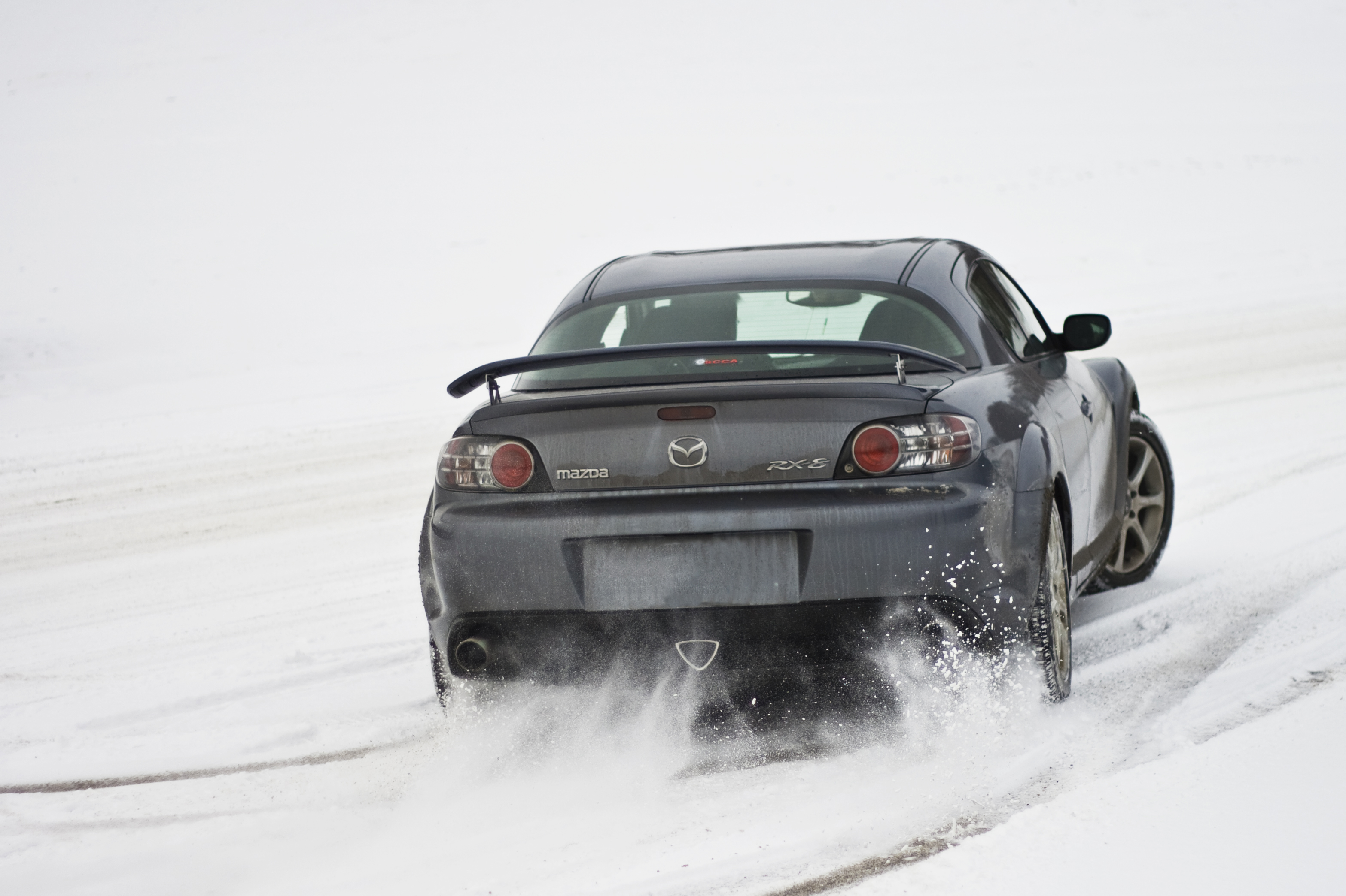 snow, cars, Mazda, vehicles, Mazda RX-8 - desktop wallpaper