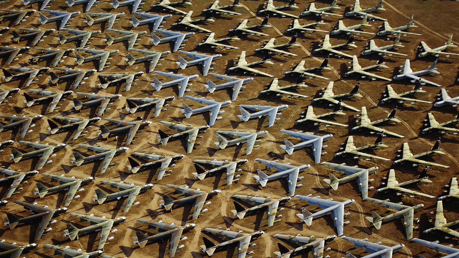 Arizona, B-52 Stratofortress, United States Air Force, air force, Bone Yard - desktop wallpaper