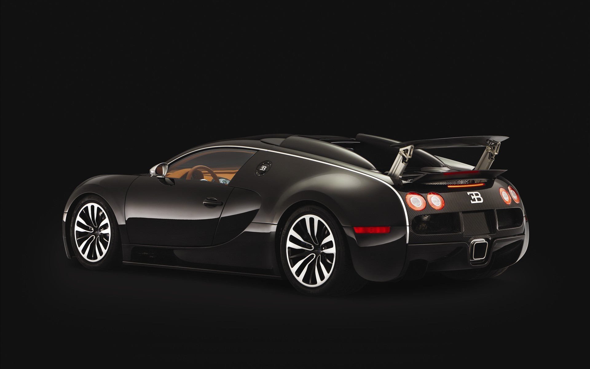 black, cars, Bugatti Veyron - desktop wallpaper