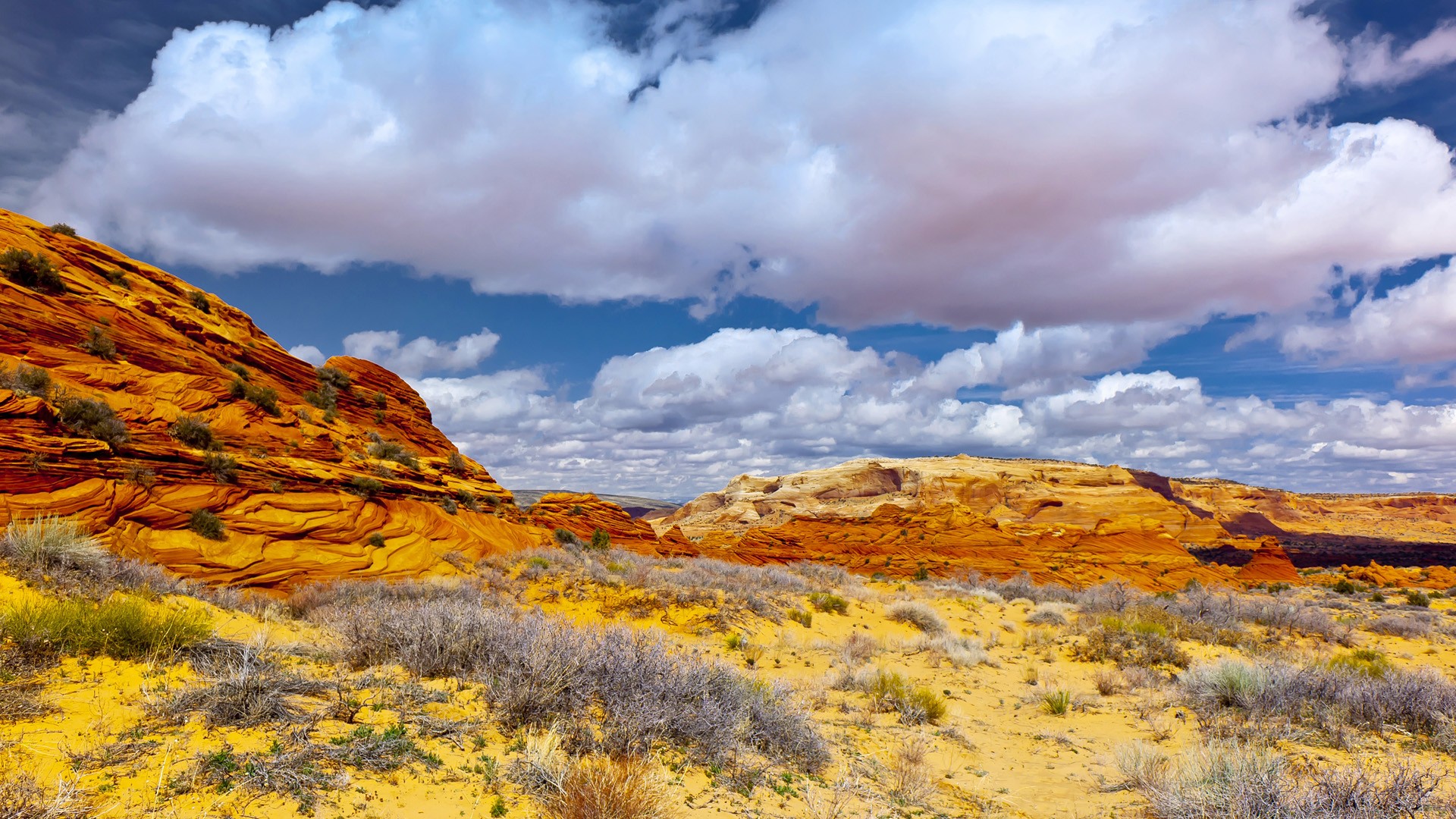 clouds, canyon, north, Arizona, Utah, coyote, area - desktop wallpaper