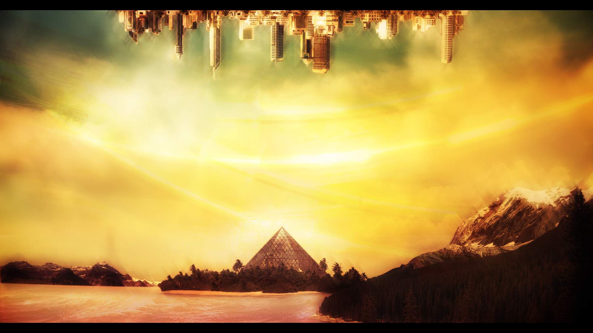 sunset, sunrise, Sun, Neon Genesis Evangelion, NERV - desktop wallpaper