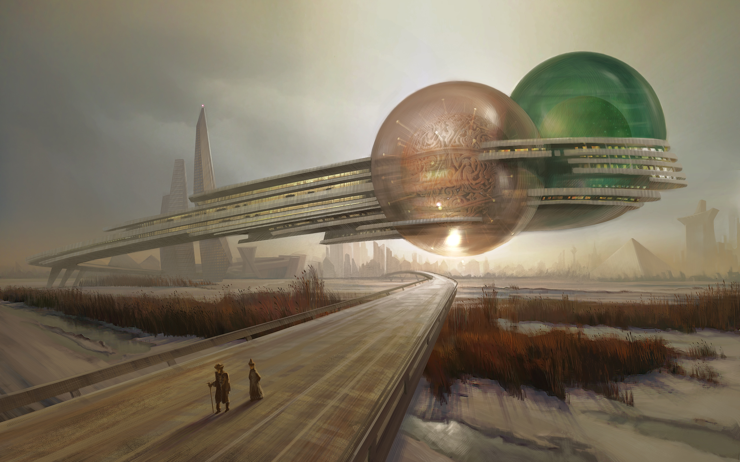 futuristic, fantasy art, science fiction - desktop wallpaper