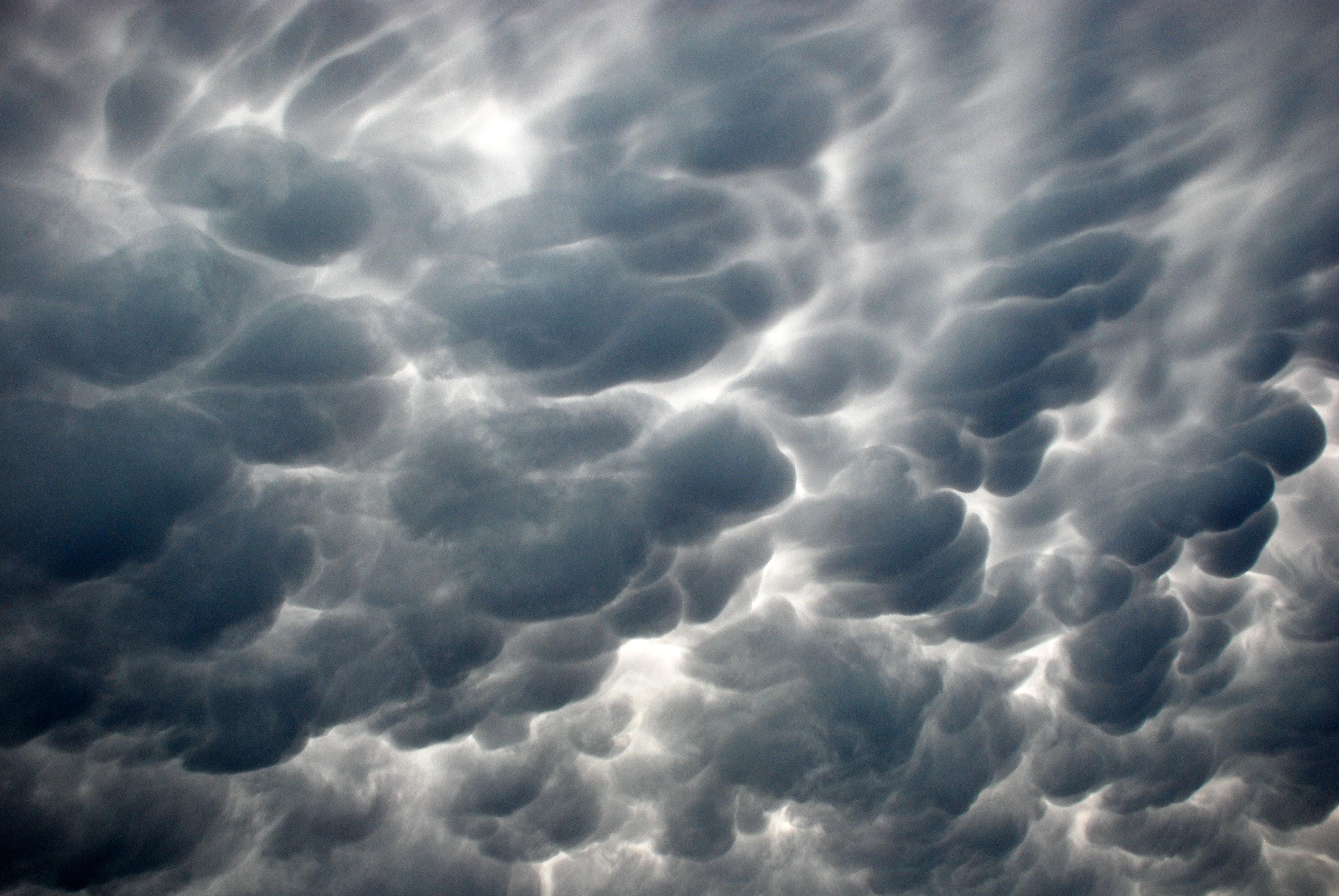 clouds, overcast, mammatus - desktop wallpaper