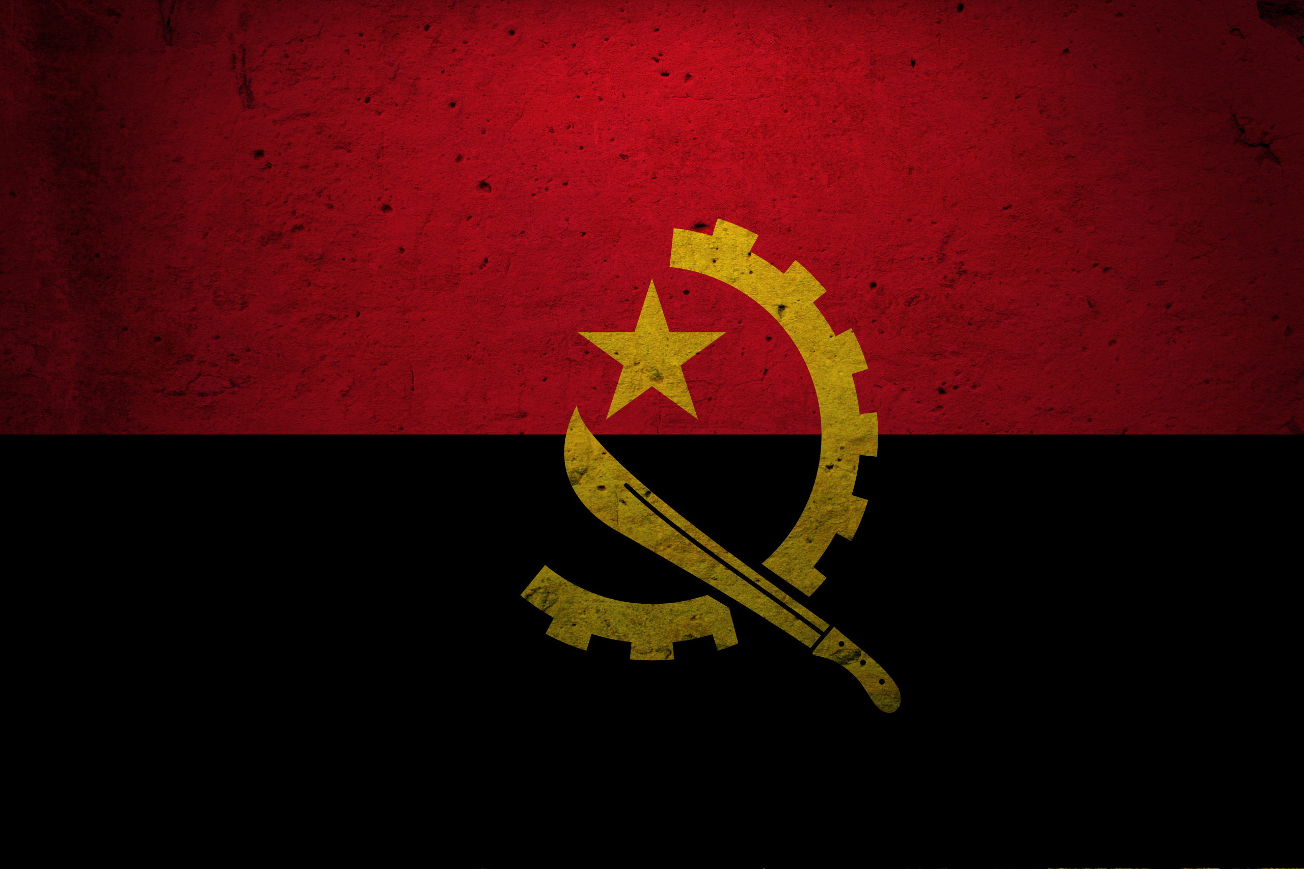 flags, Angola - desktop wallpaper