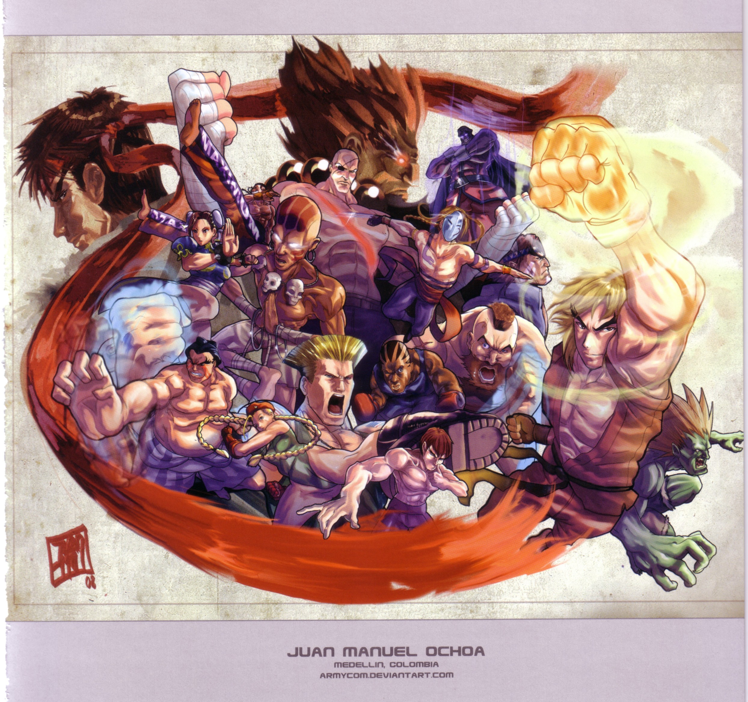 video games, Street Fighter, artbook, artwork - desktop wallpaper