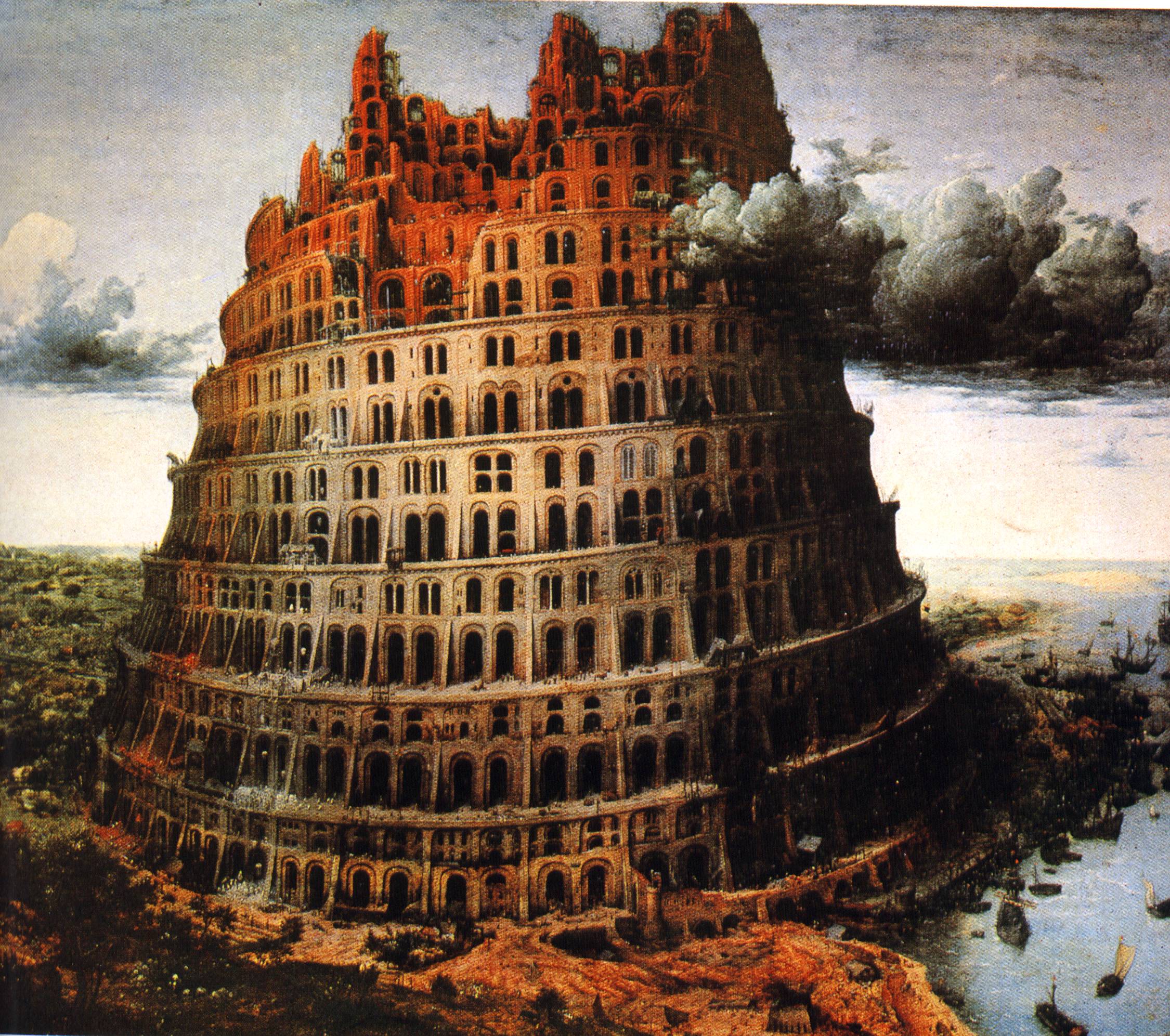 tower, Tower of Babel, Pieter Bruegel - desktop wallpaper
