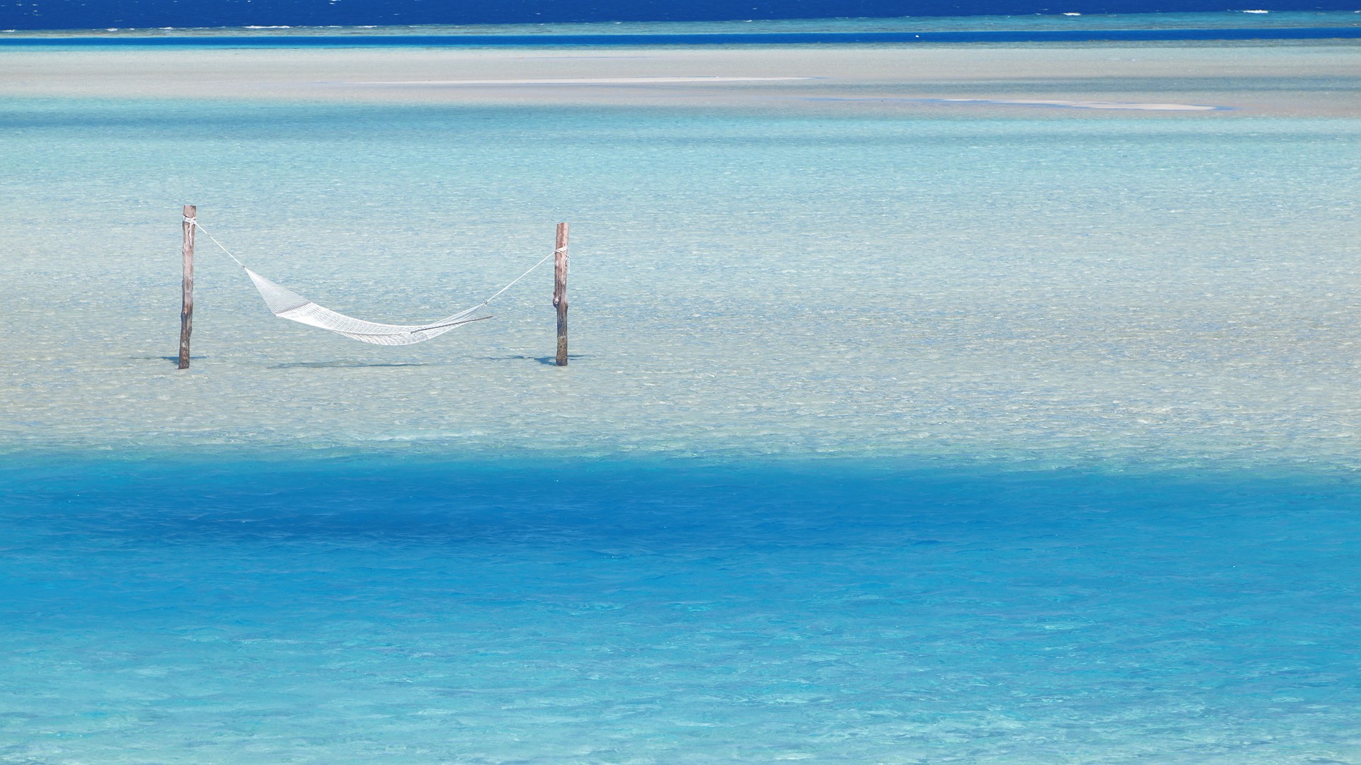 water, ocean, hanging, Maldives, hammock, Indian - desktop wallpaper