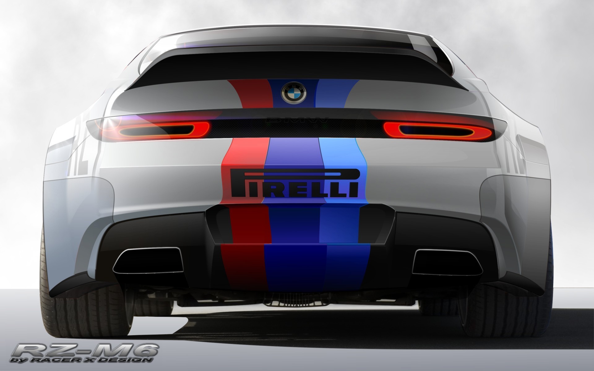 BMW, cars, concept art, BMW M6 - desktop wallpaper