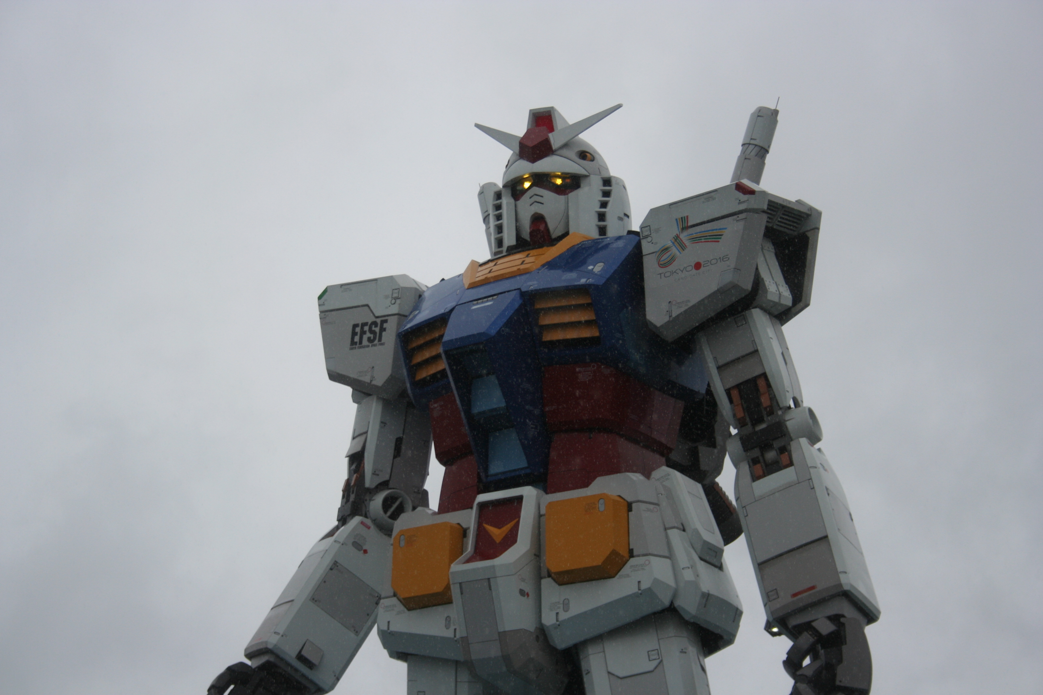Tokyo, Gundam, robots, battles - desktop wallpaper
