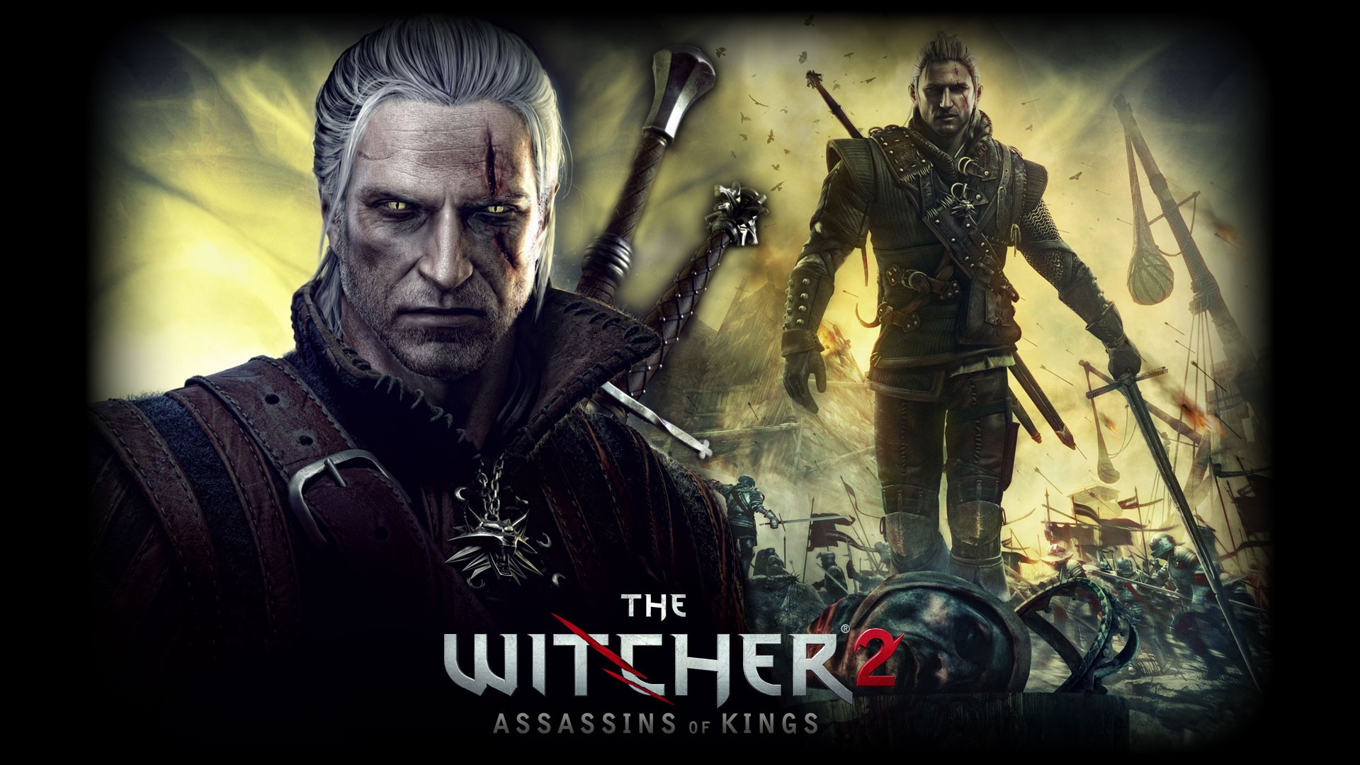 video games, The Witcher, artwork, Geralt of Rivia, The Witcher 2: Assassins of Kings, pc games - desktop wallpaper