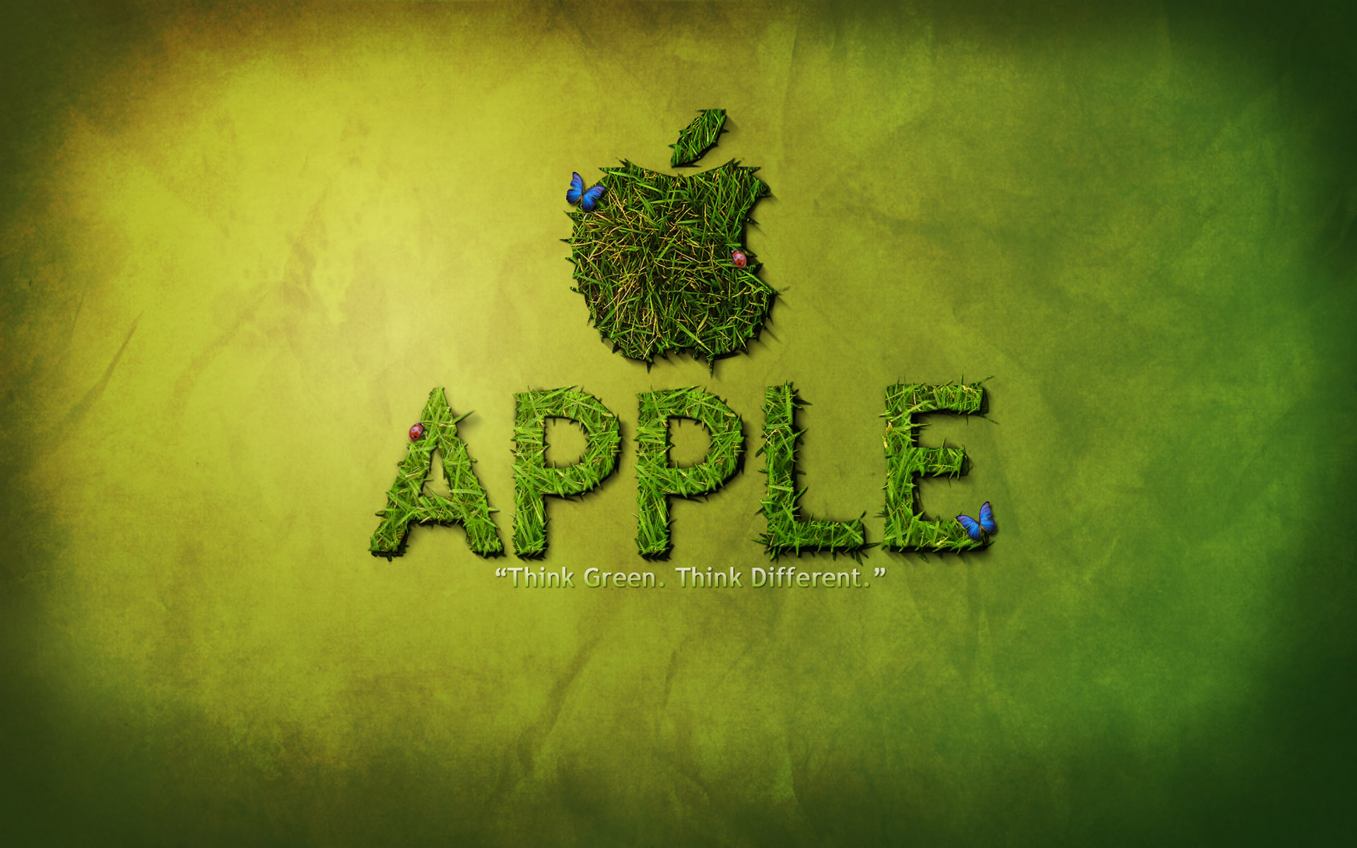 green, Apple Inc., grass, textures, slogan, brands, logos - desktop wallpaper