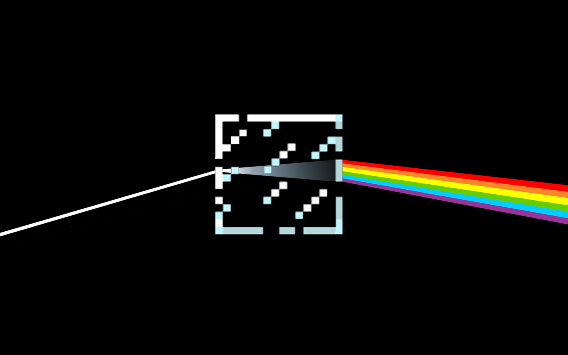 Pink Floyd, Minecraft, The Dark Side Of The Moon - desktop wallpaper