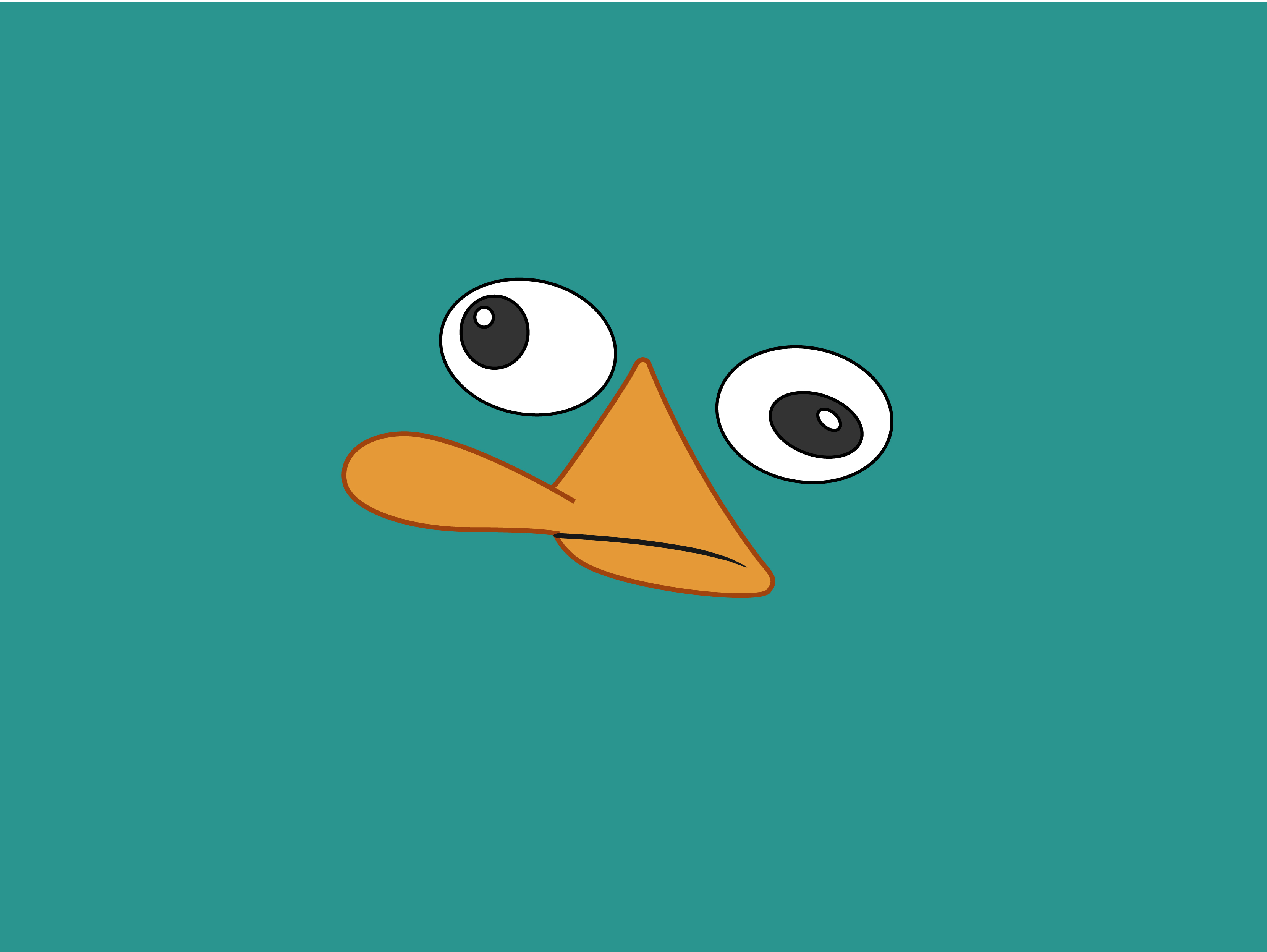 Perry the Platypus - desktop wallpaper.