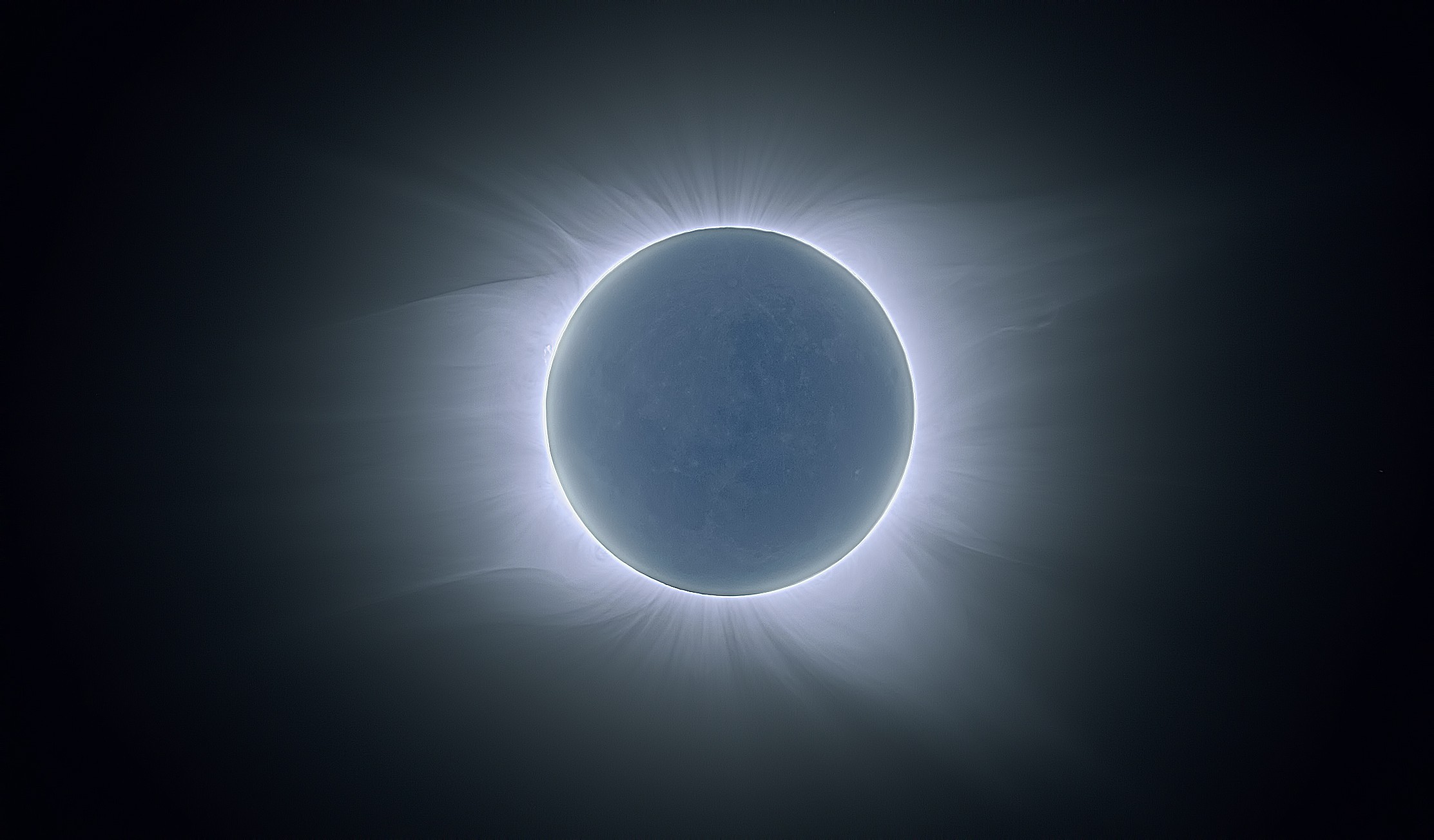 outer space, planets, solar eclipse - desktop wallpaper