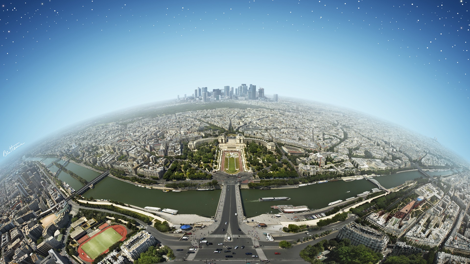 Paris, panorama - desktop wallpaper