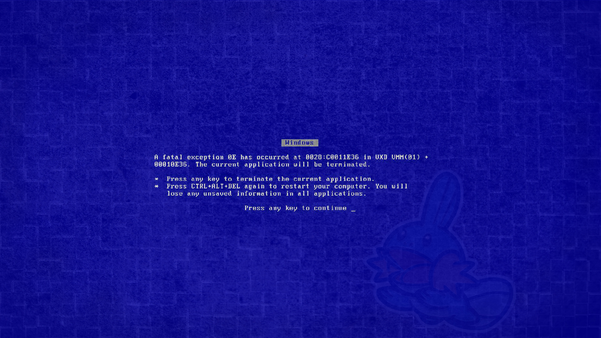 Blue Screen of Death - desktop wallpaper