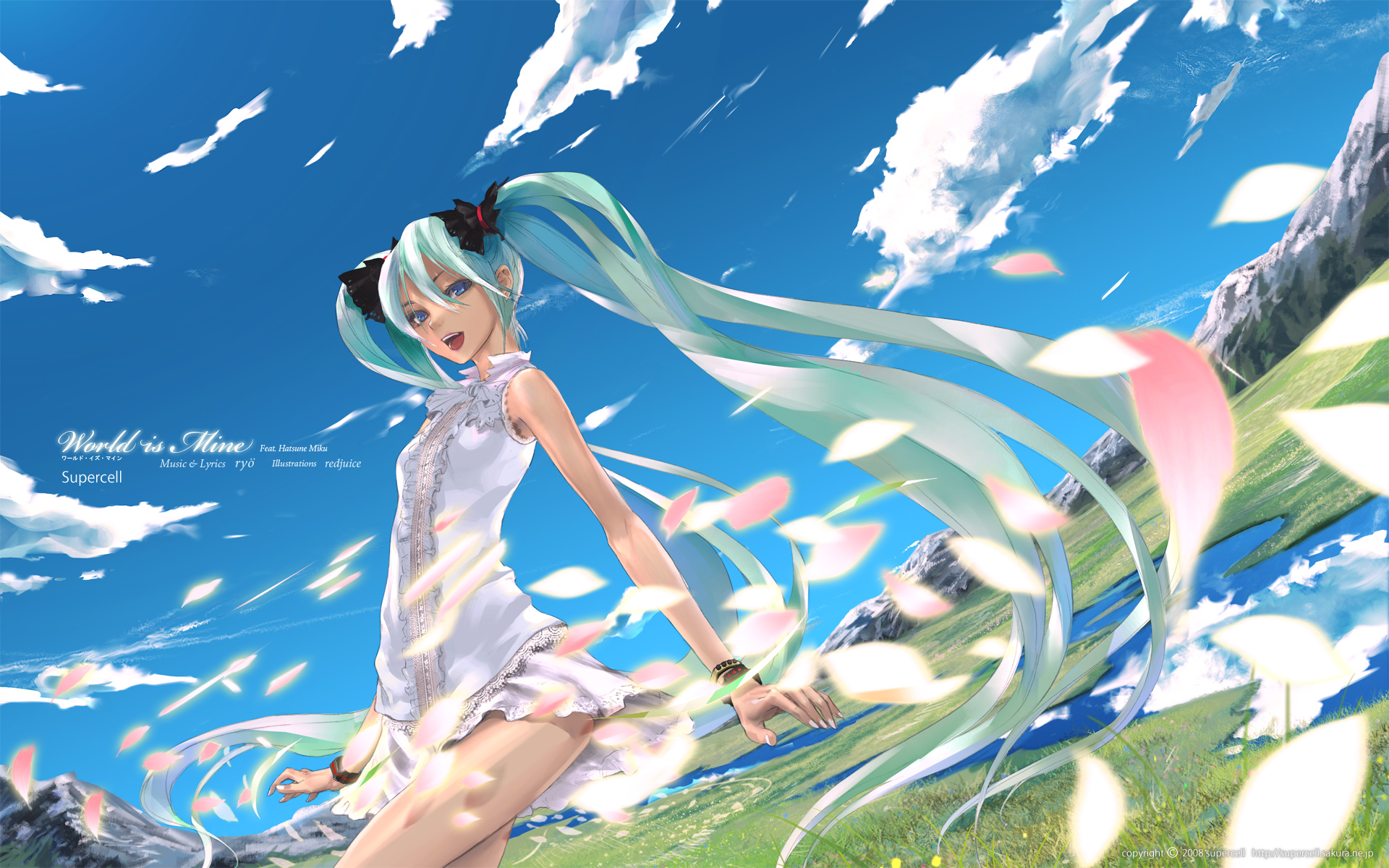Vocaloid, Hatsune Miku, Redjuice - desktop wallpaper