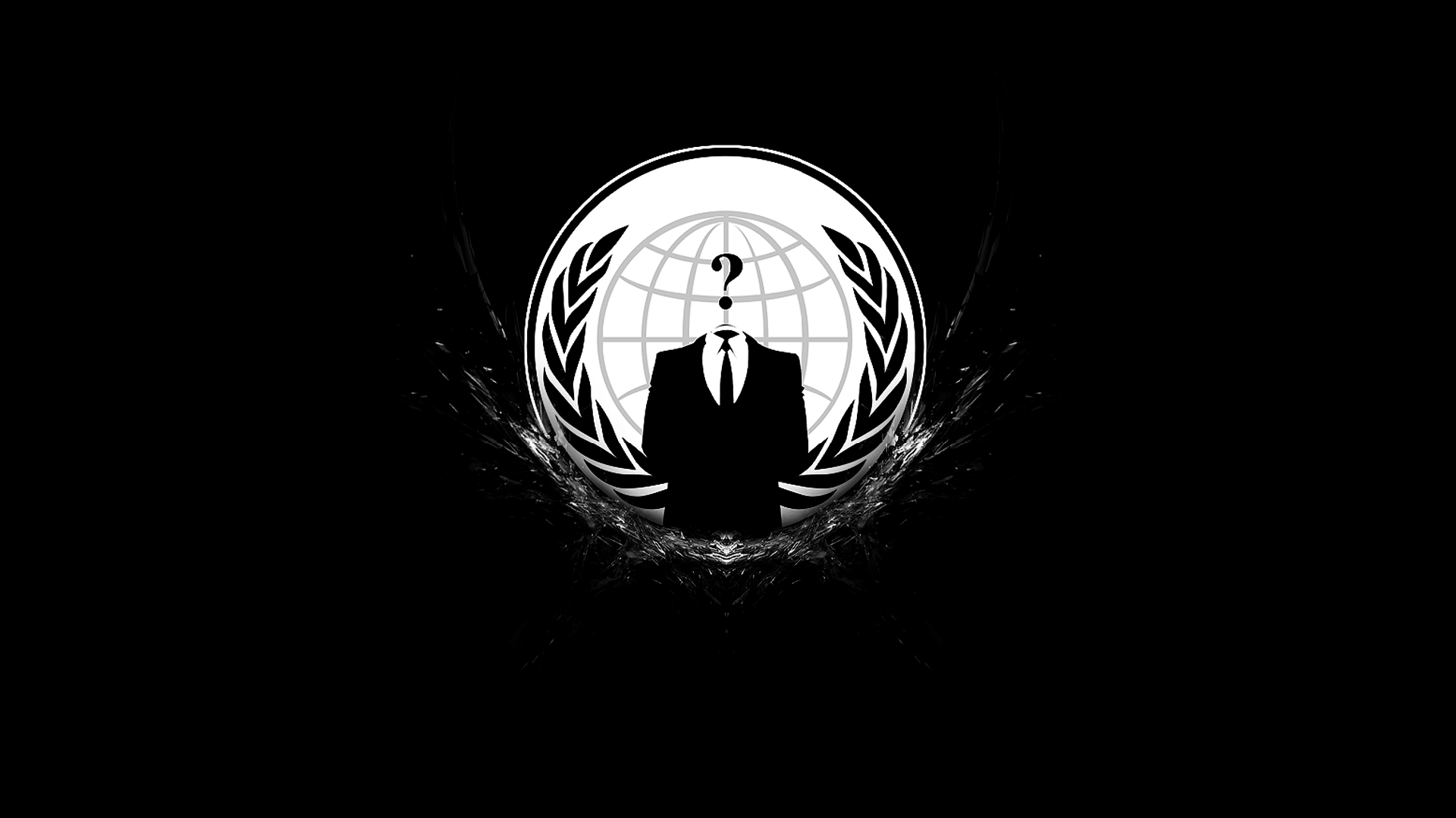 Anonymous, logos, simple background - desktop wallpaper