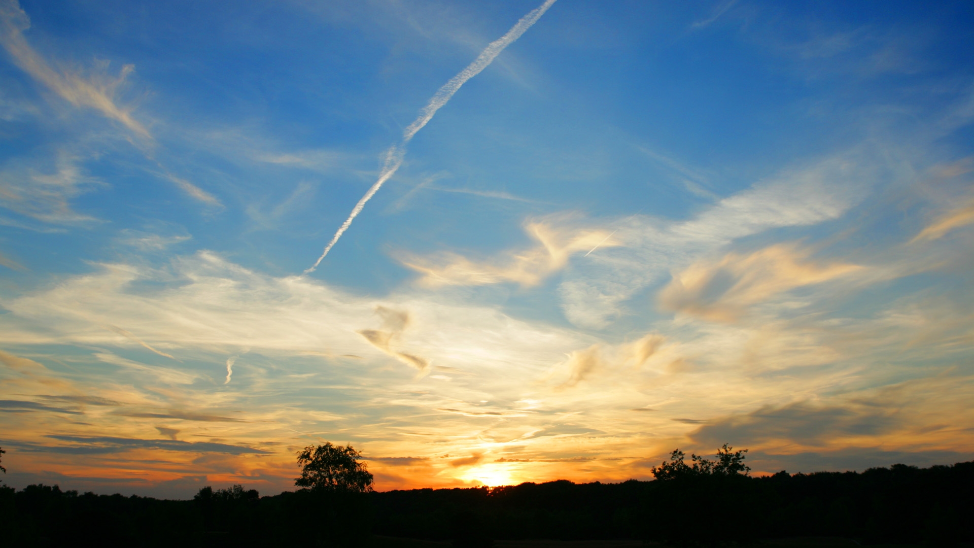 sunset, clouds, landscapes, Sun, skyscapes - desktop wallpaper