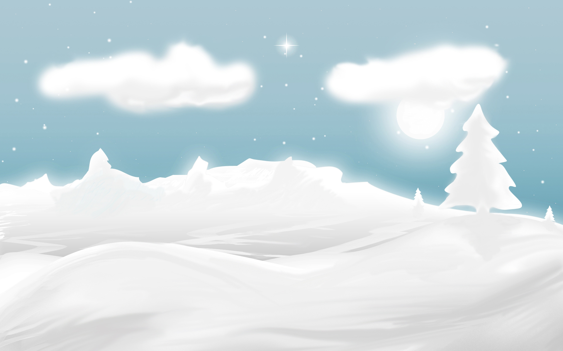 snow, Christmas - desktop wallpaper