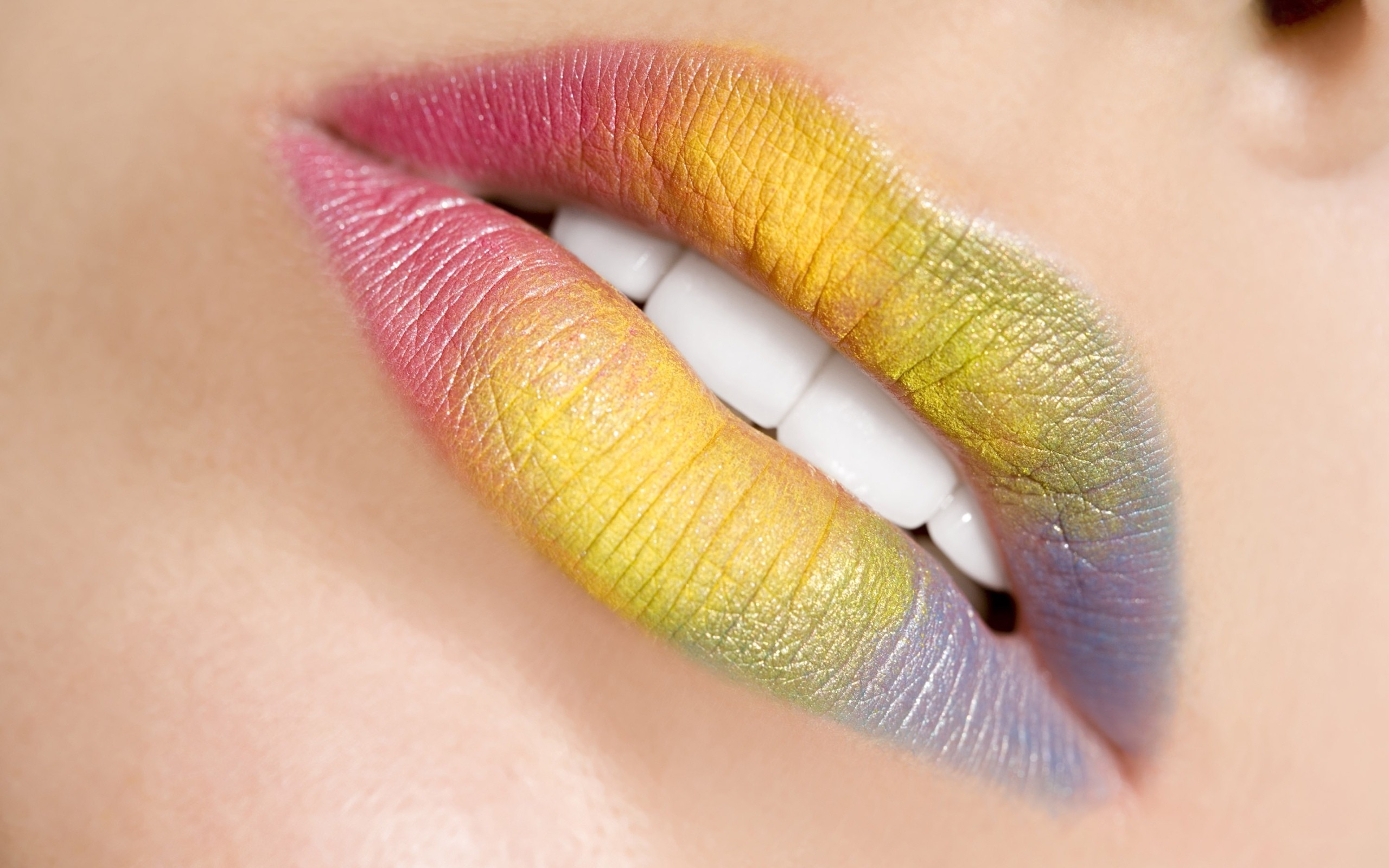 multicolor, lips - desktop wallpaper