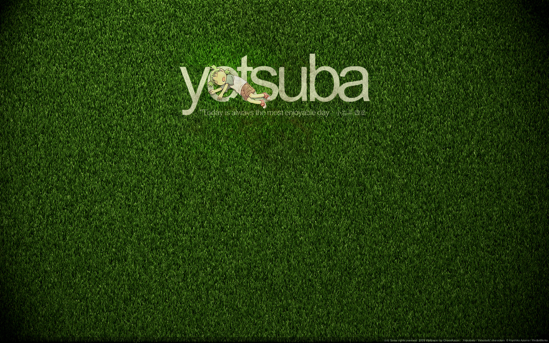 grass, Yotsuba, Yotsubato - desktop wallpaper