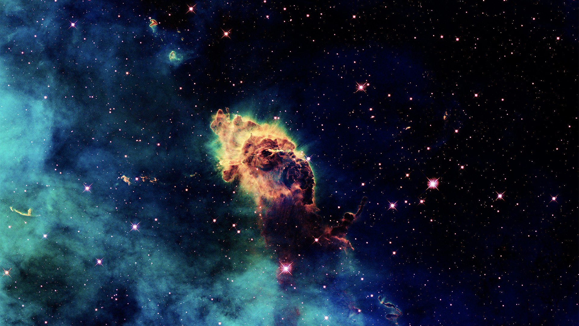 outer space, stars, nebulae, astronomy, Carina nebula - desktop wallpaper
