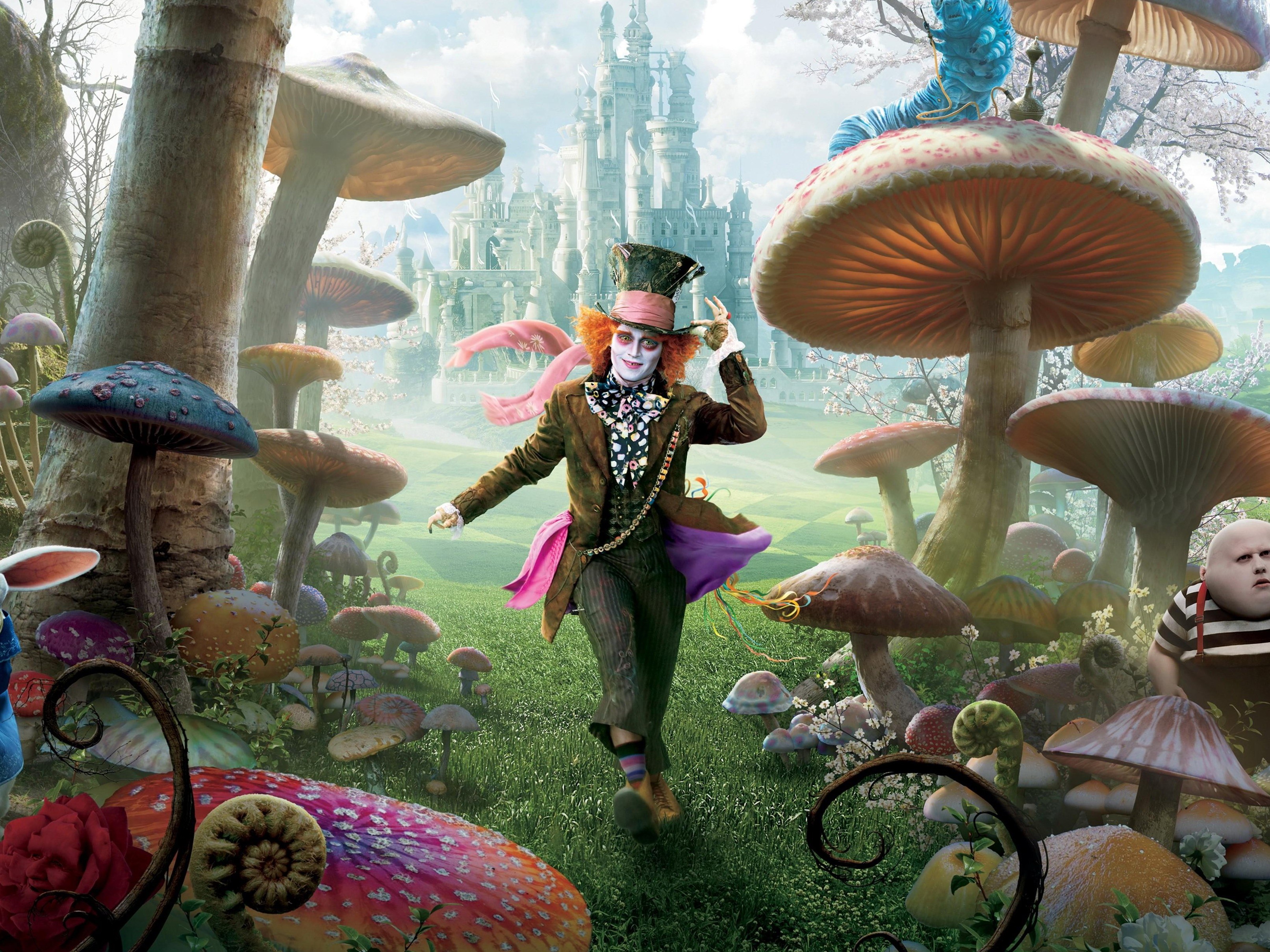 fantasy, Alice in Wonderland, Mad Hatter, Johnny Depp - desktop wallpaper