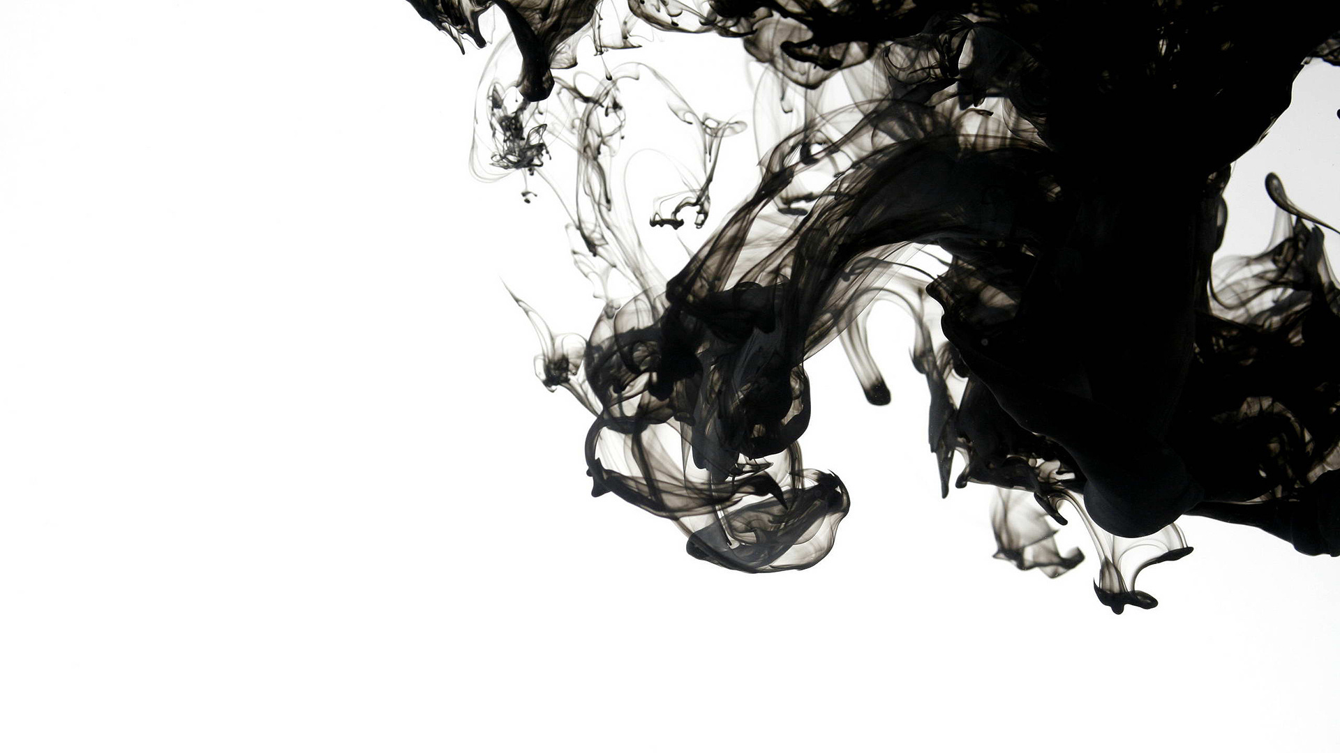 abstract, black, smoke, monochrome - desktop wallpaper