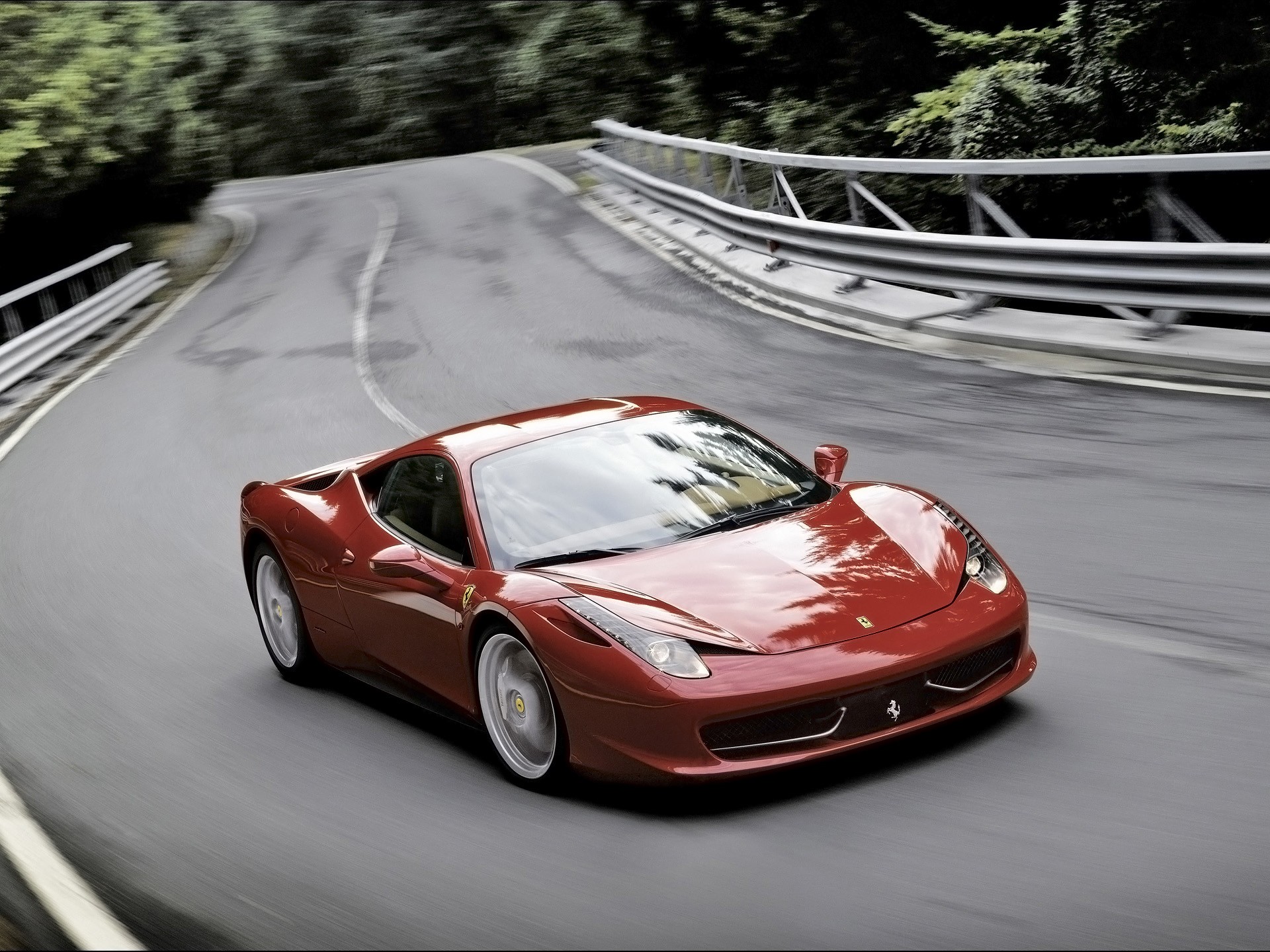 red, cars, front, supercars, Ferrari 458 Italia - desktop wallpaper