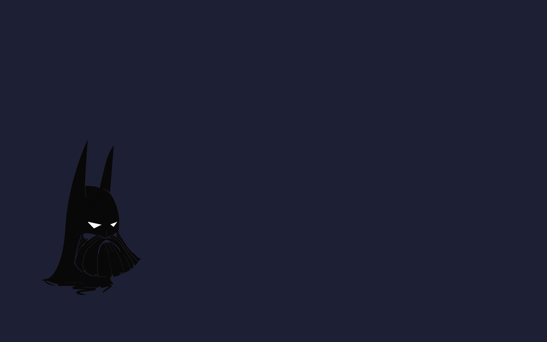 Batman, minimalistic, funny, beard, blue background - desktop wallpaper