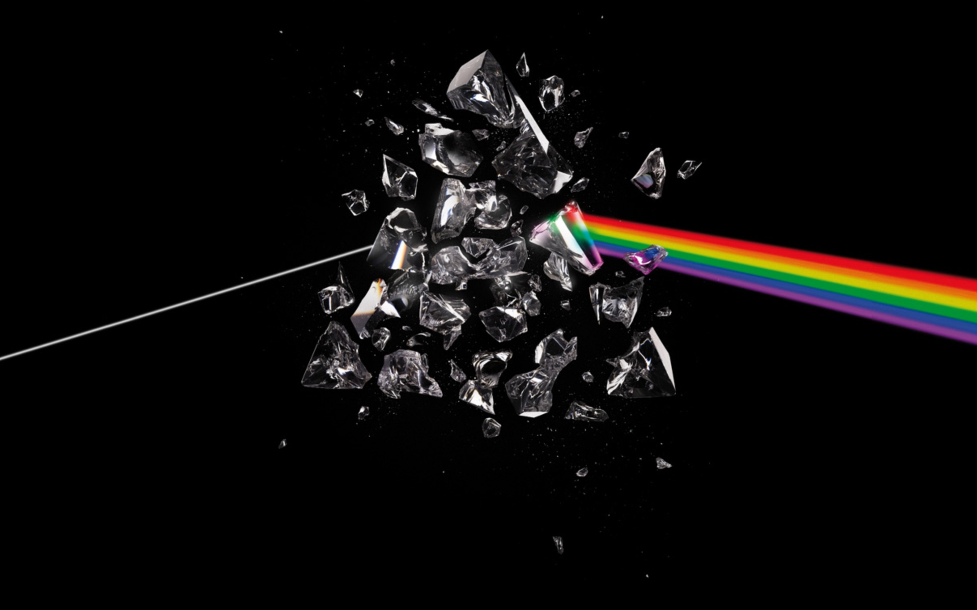 Pink Floyd, prism, rainbows - desktop wallpaper