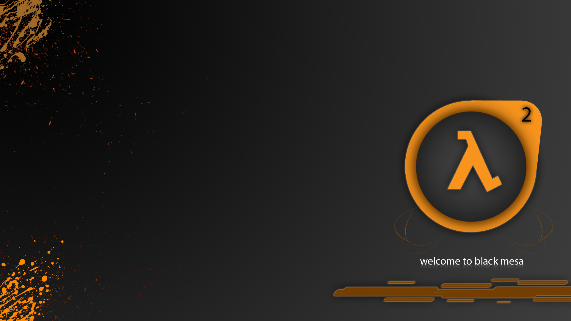 Valve Corporation, minimalistic, Half-Life, Black Mesa - desktop wallpaper