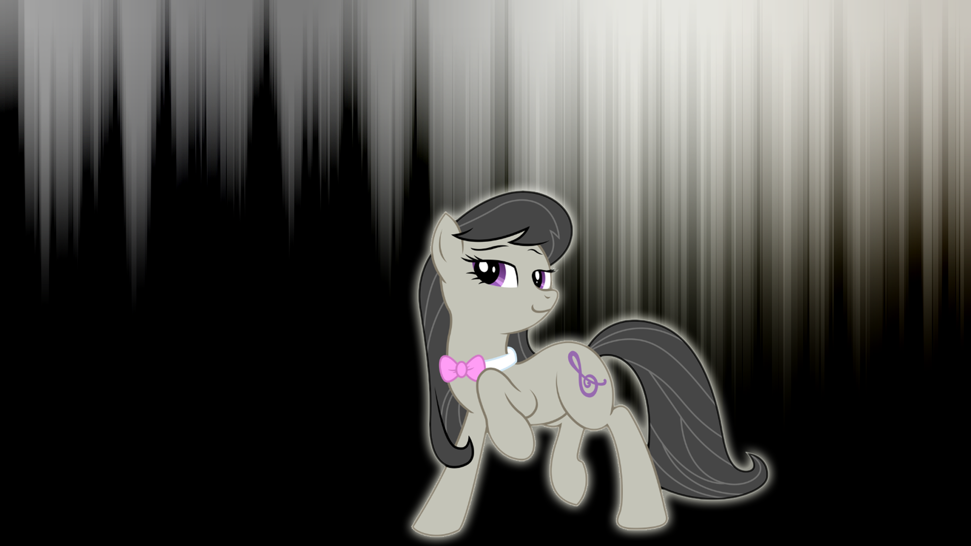 My Little Pony, glow, Octavia - desktop wallpaper