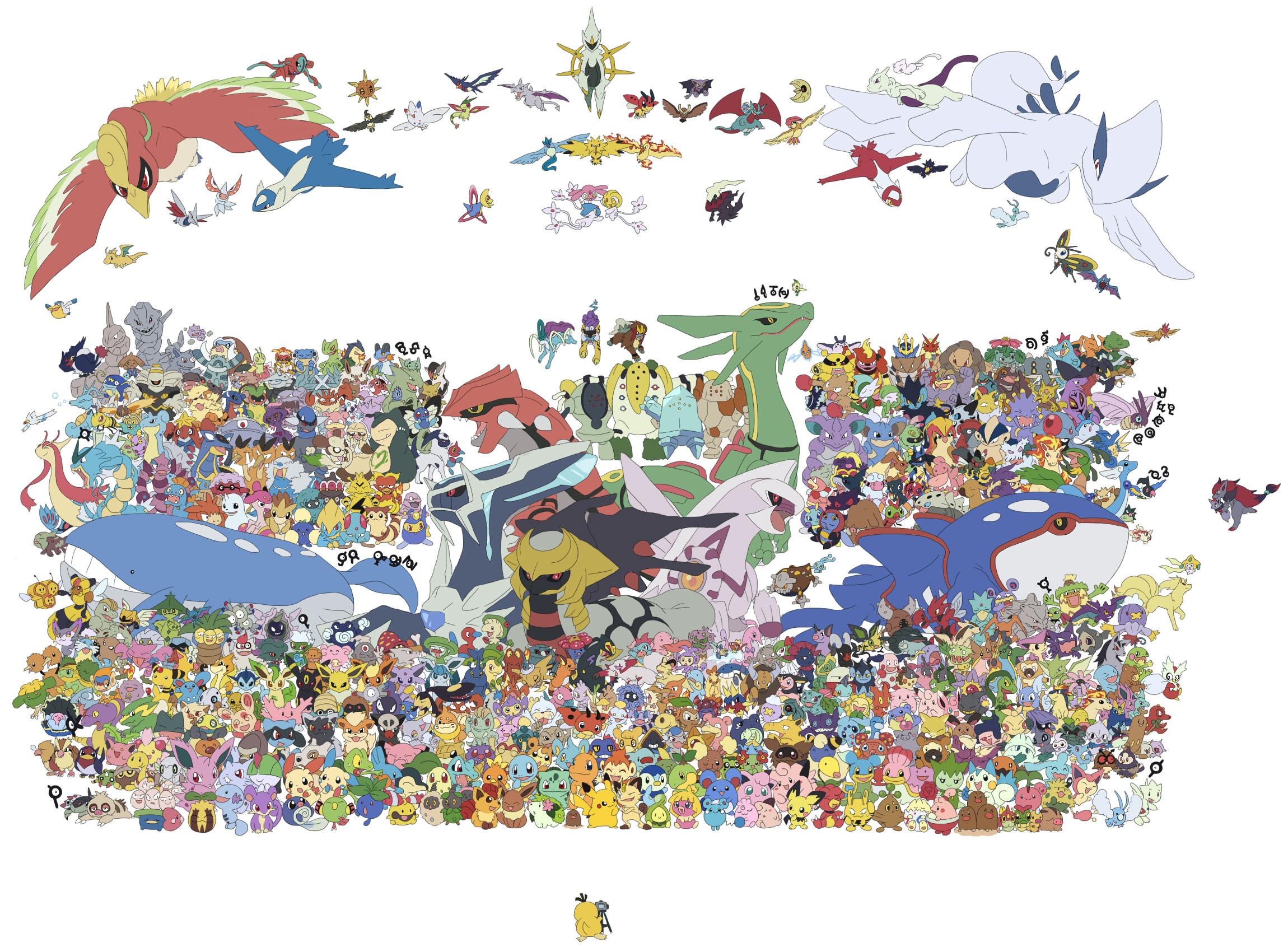 Pokemon, Bulbasaur, Venusaur, Ivysaur, Pikachu, Gengar, Diglett, Squirtle, Haunter, legendary, Blastoise, Vulpix, Raichu, Gyarados, Psyduck, raticate, Lugia, Sudowoodo, Togepi, Pichu, Gastly, Starmie, Charmander, Milotic, Entei, Suicune, Poliwrath, Hootho - desktop wallpaper