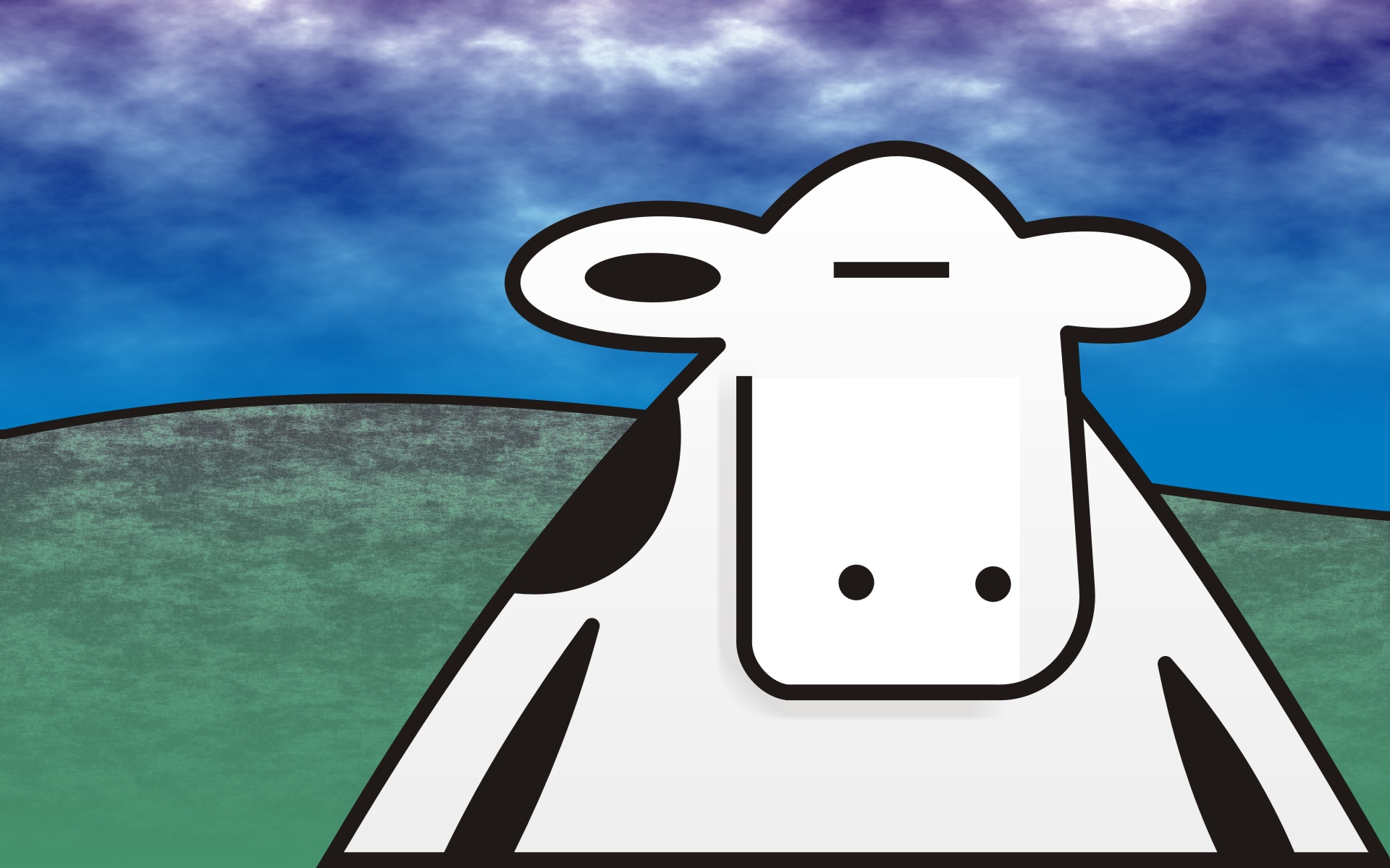 cows, far side - desktop wallpaper