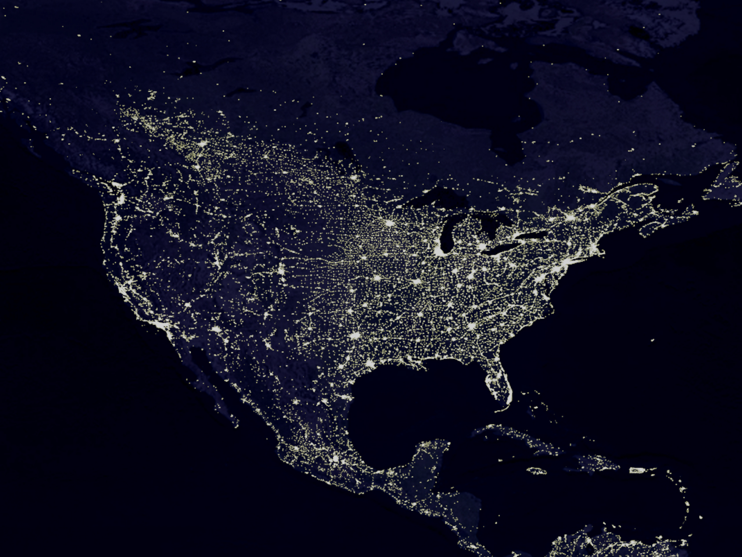 night, maps, city lights - desktop wallpaper