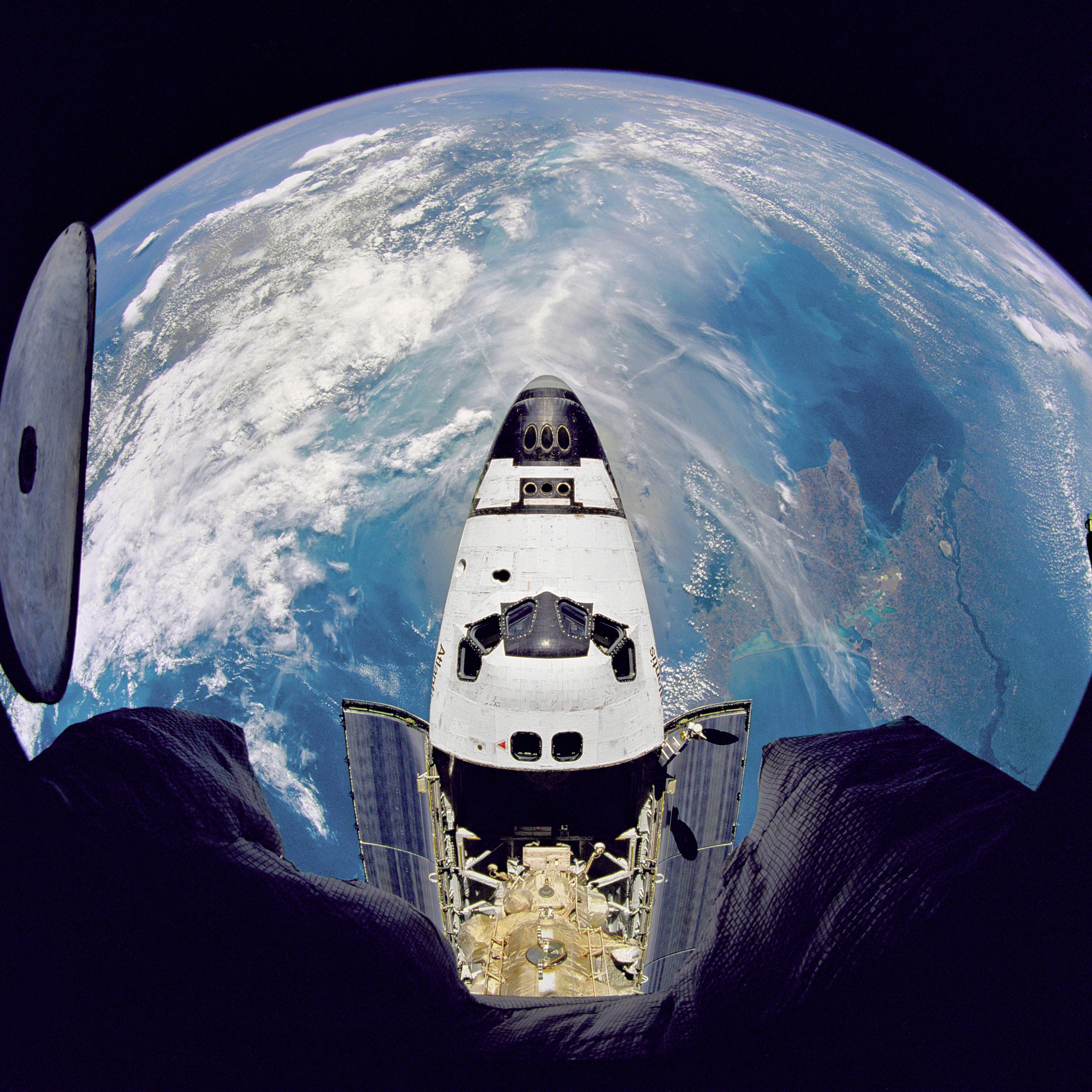 outer space, Earth, Space Shuttle, NASA, orbit - desktop wallpaper