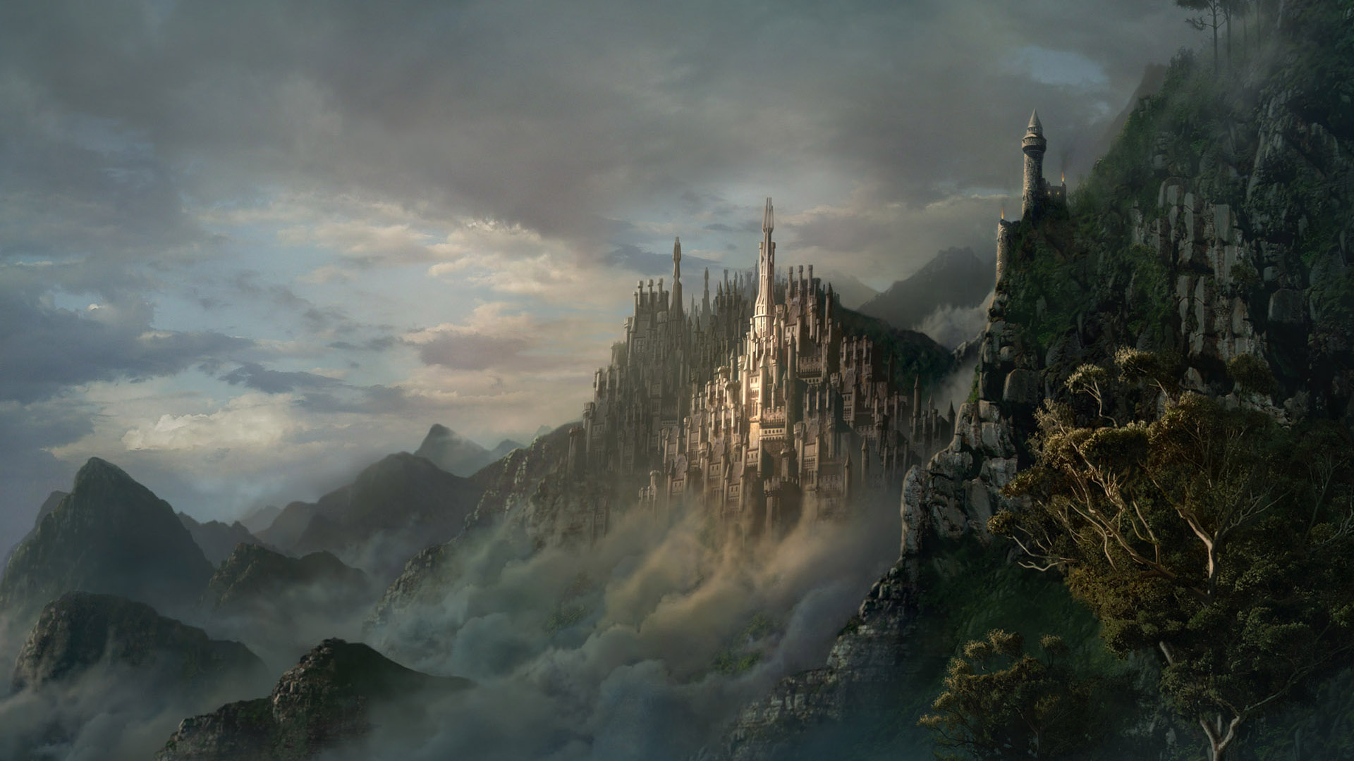 castles, fantasy art, artwork - desktop wallpaper