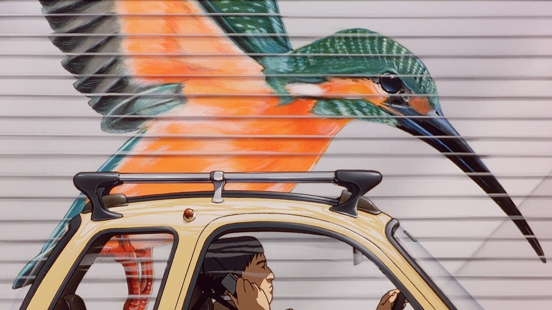 birds, cars, patlabor - desktop wallpaper